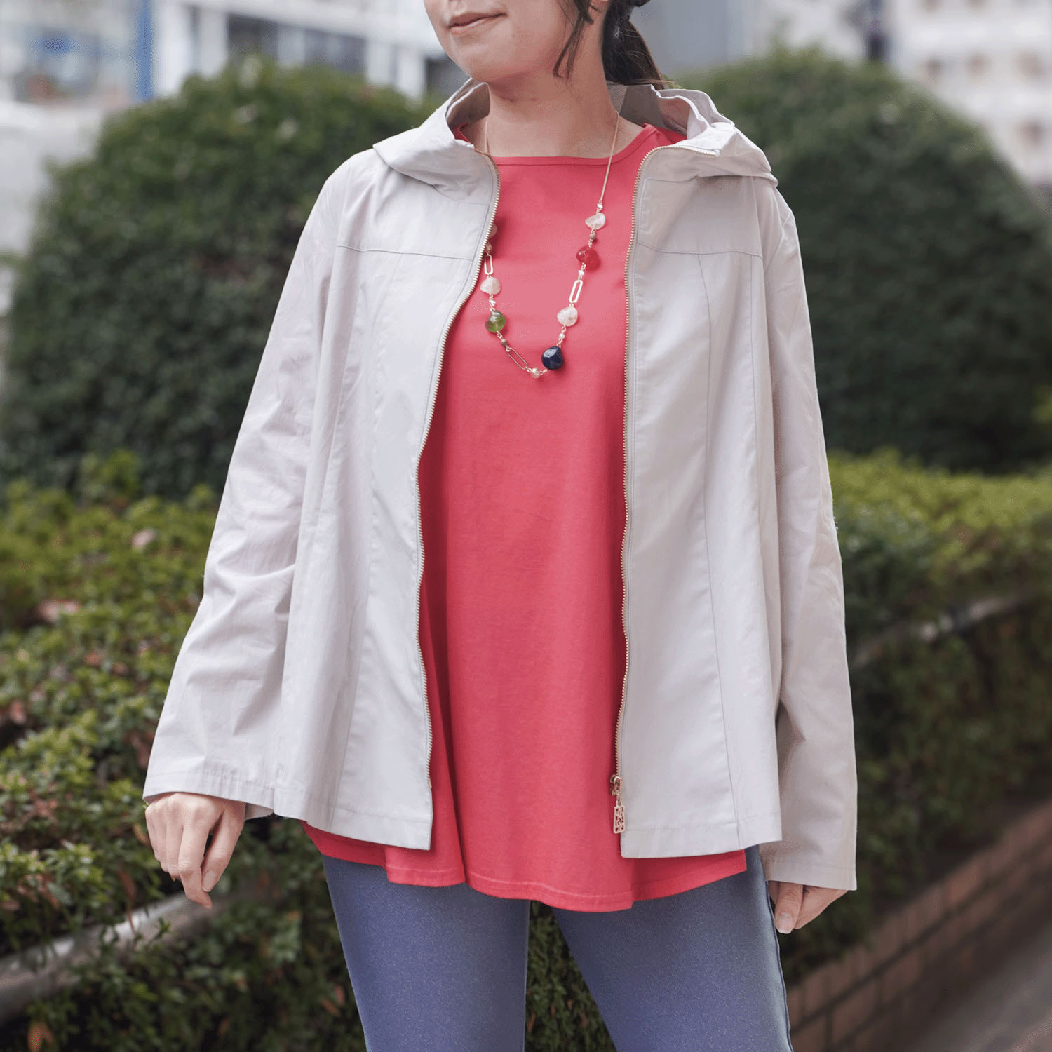 綿グログランジャケット - 画像3