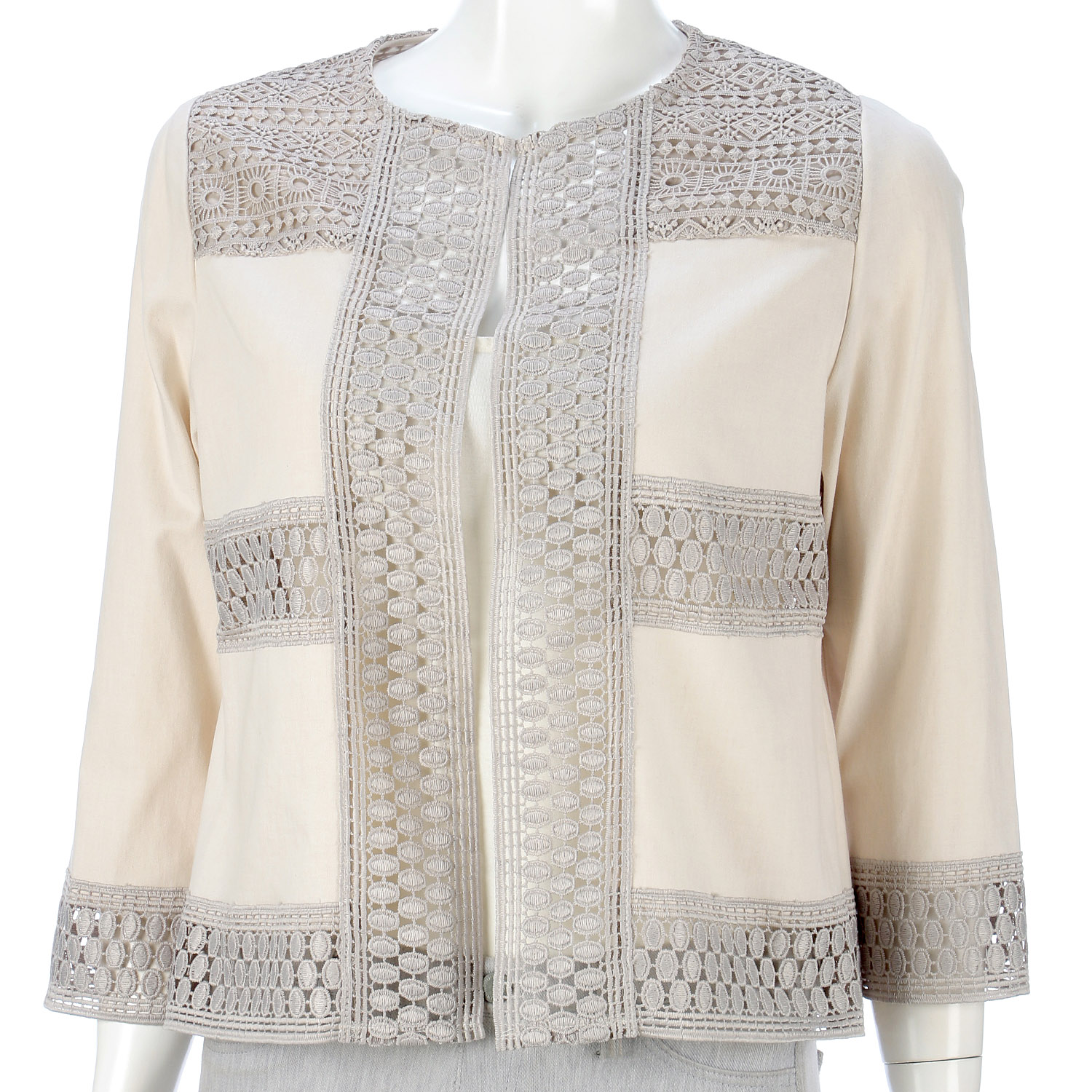 デニム調綿麻PUジャケット - 画像13