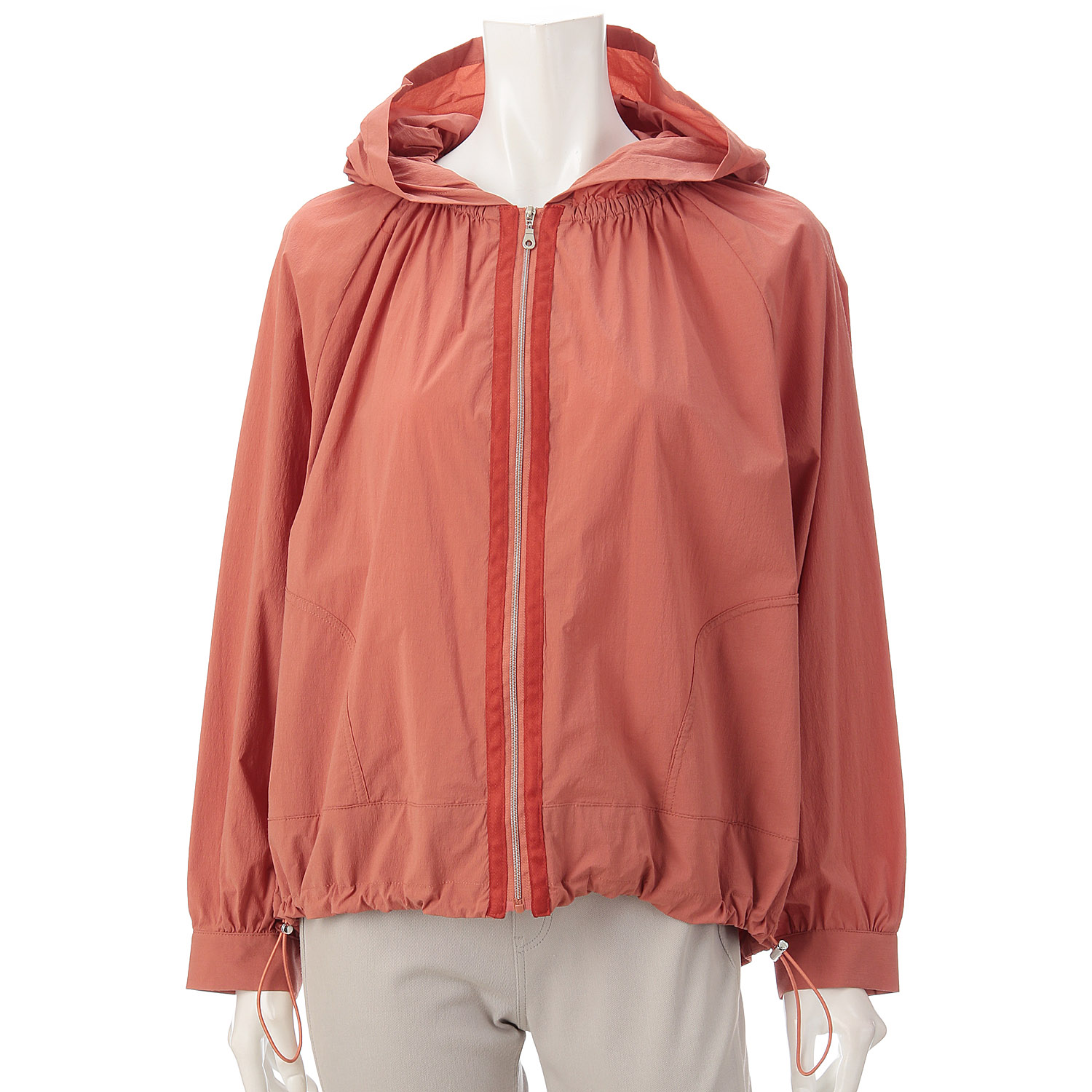 ナイロンフードブルゾン - 画像1