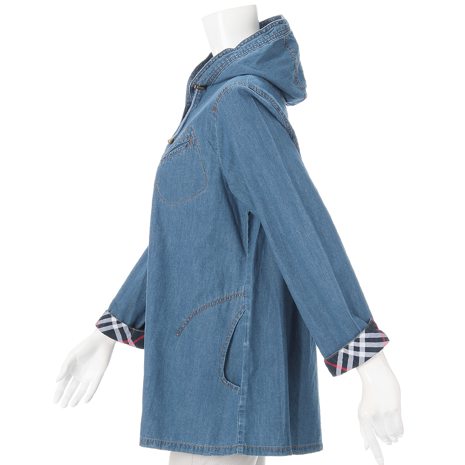 別布使いデニムジャケット - 画像2