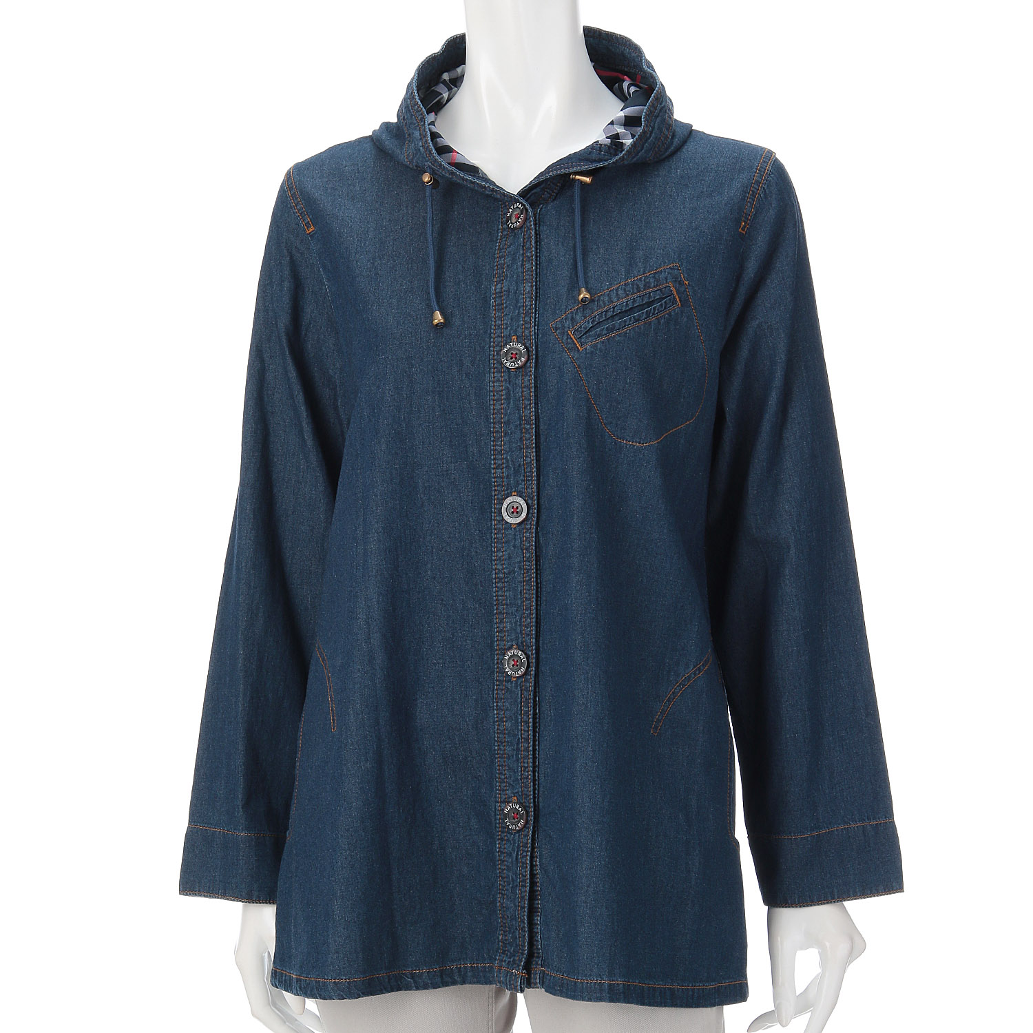 別布使いデニムジャケット - 画像6