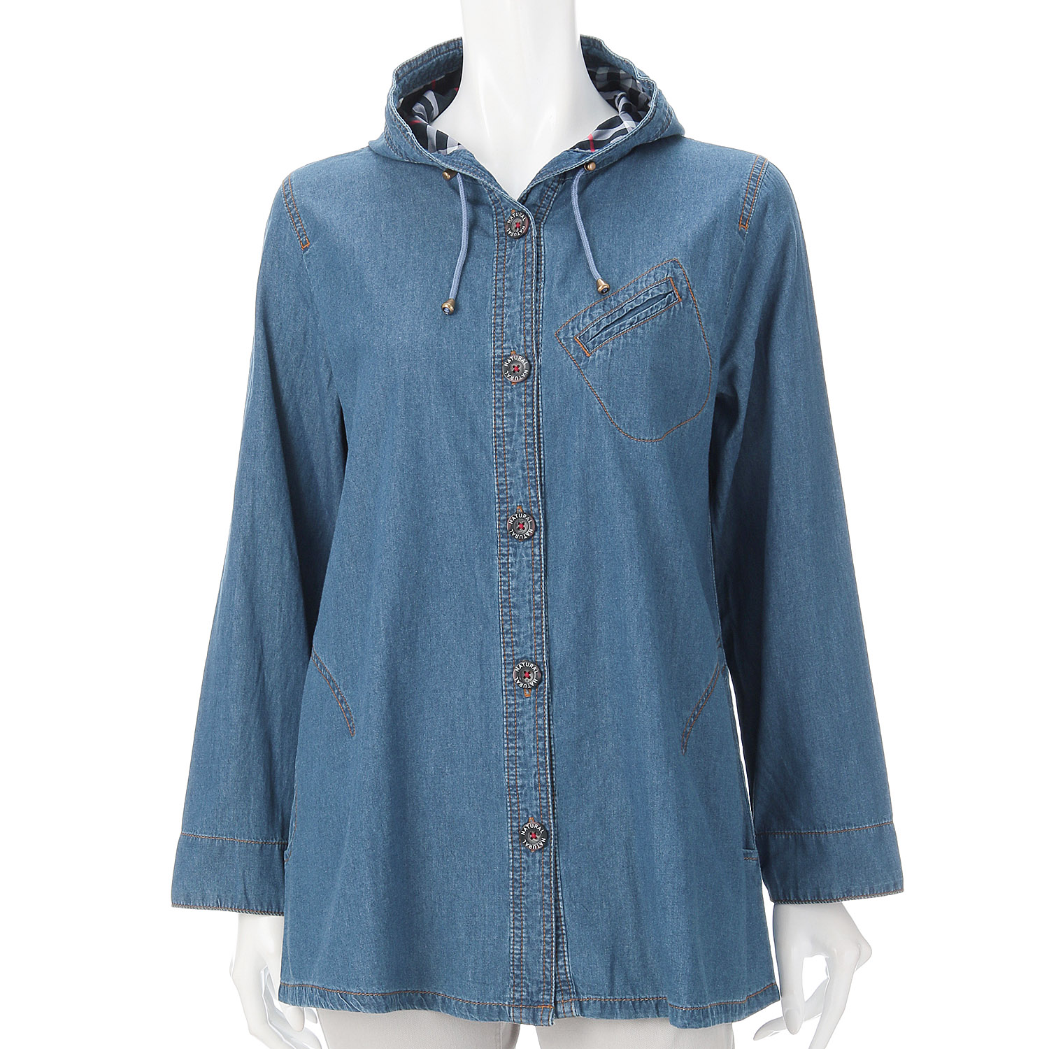 別布使いデニムジャケット