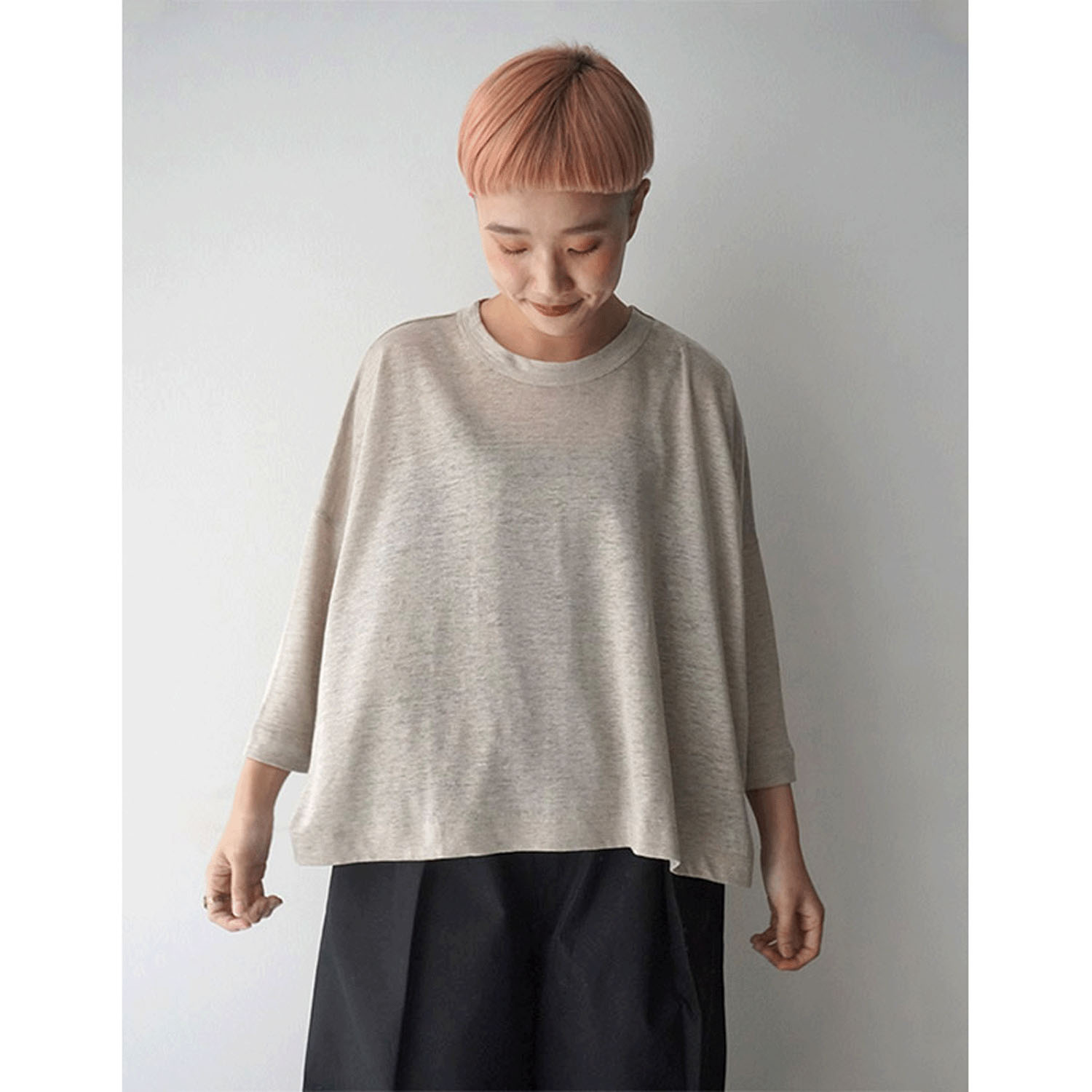 mao made 7分袖ワイドTEE - 画像1