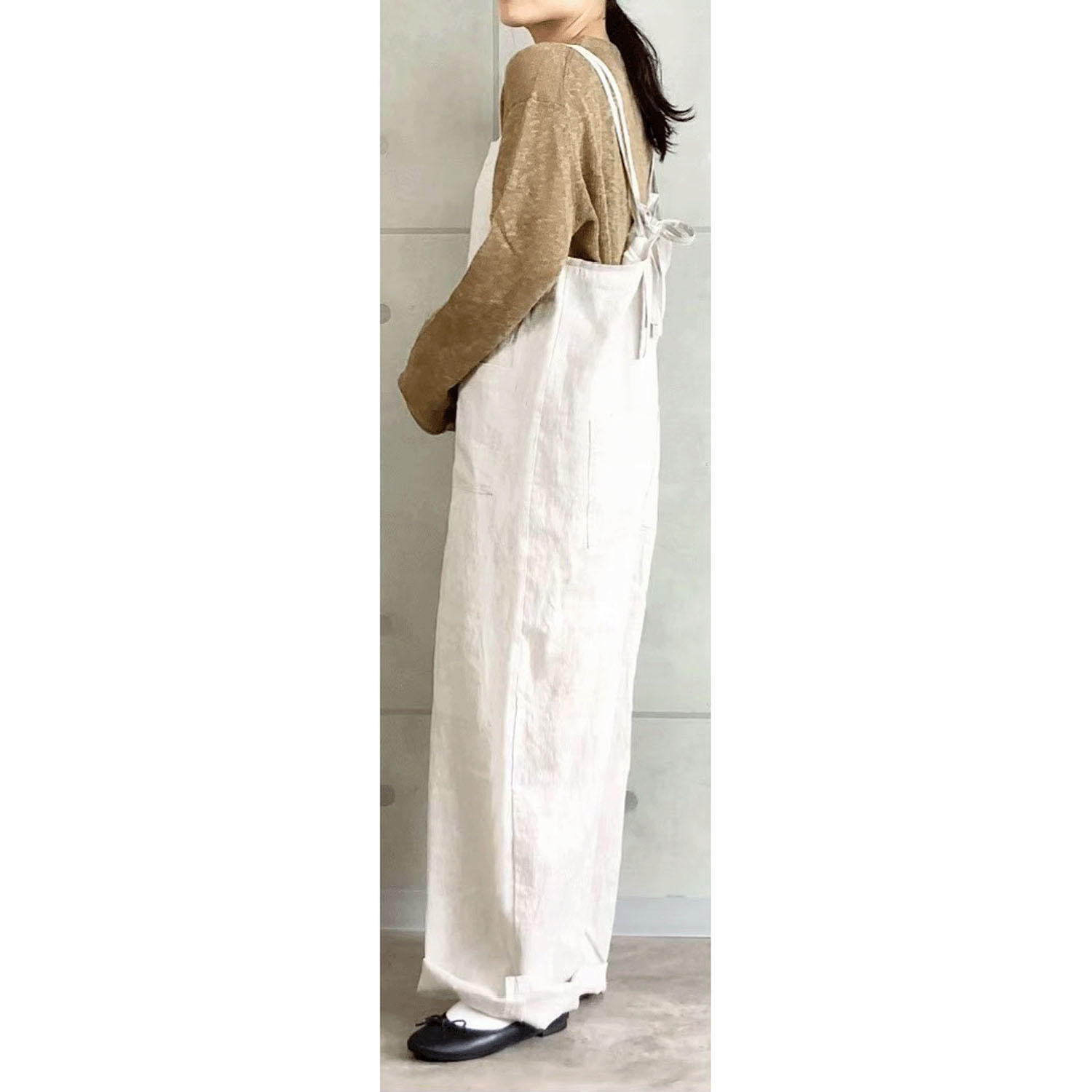 AUG リネンリボンサロペ - 画像4