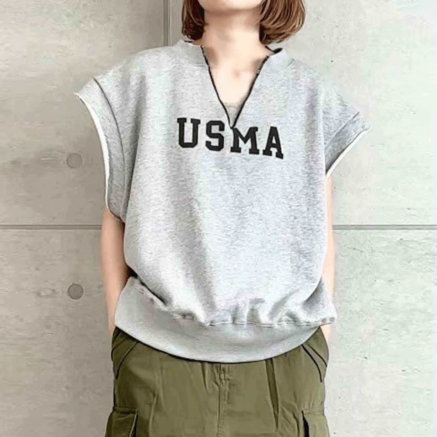 alee 裏毛スウェットベスト