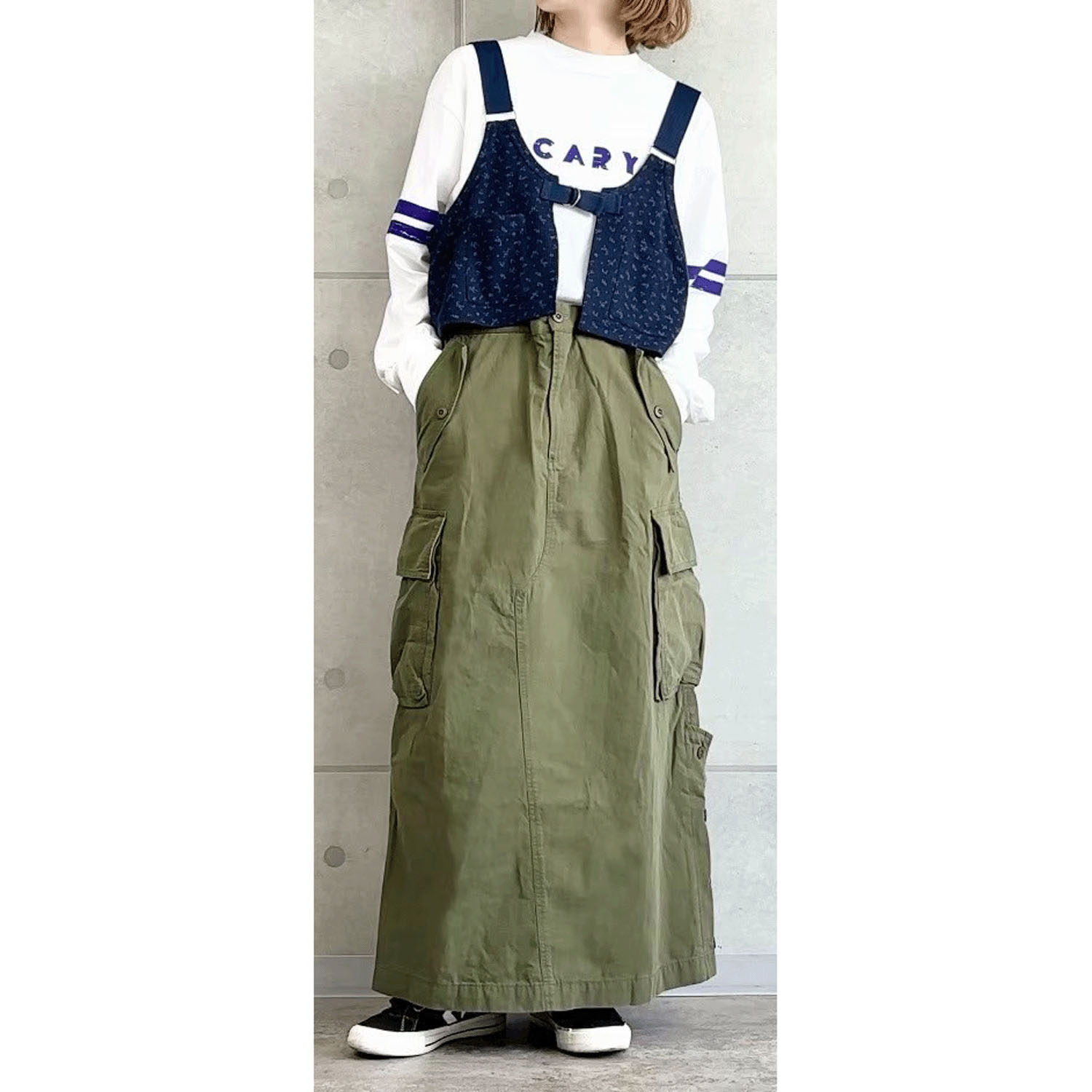 alee リメイクデザインミリタリースカート - 画像11