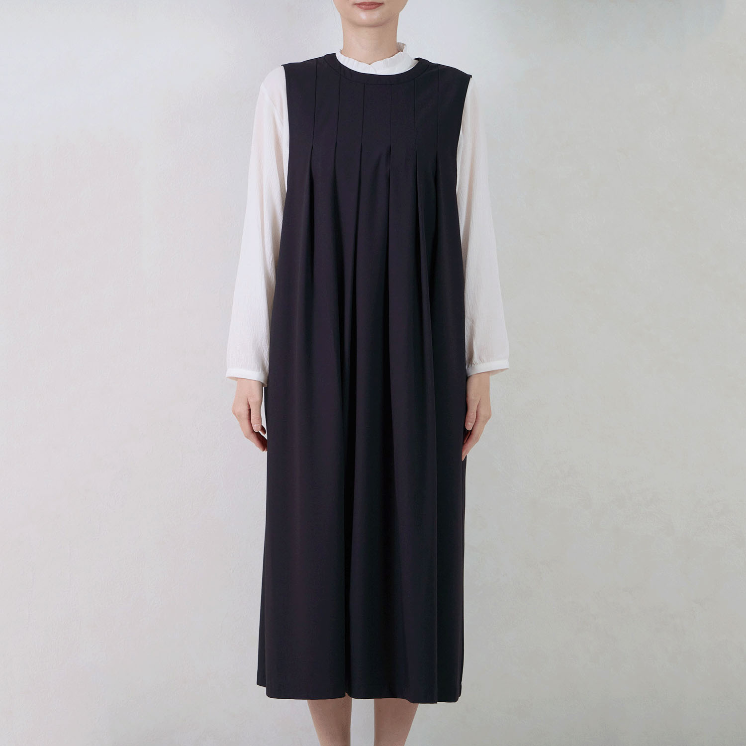 【Insta Live】le ciel 平織ジャンパースカート - 画像4