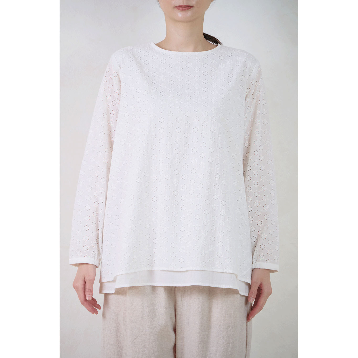 【Insta Live】le ciel 小花レースブラウス