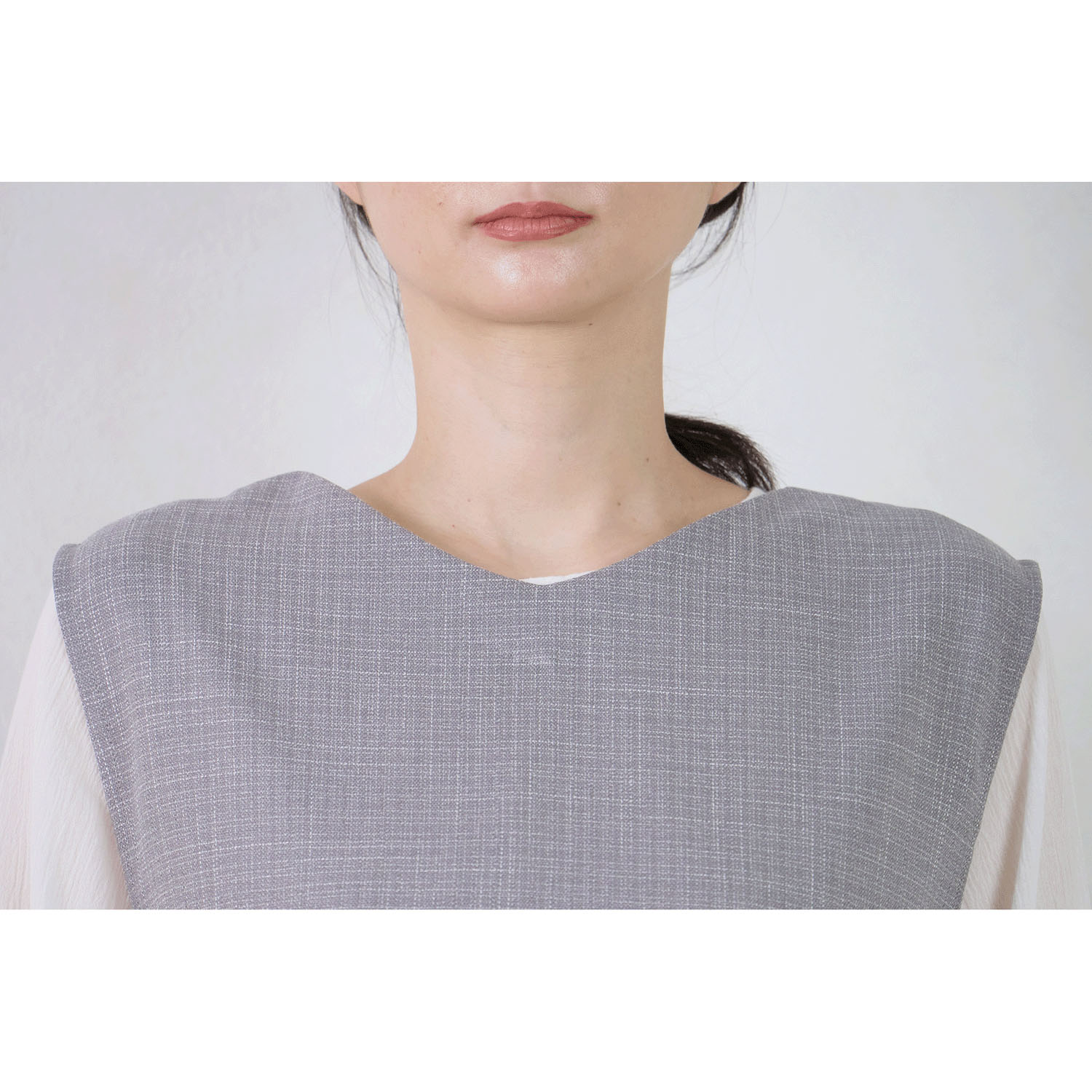 【Insta Live】le ciel ツイード調無地セットアップ（ジレ・パンツ） - 画像3