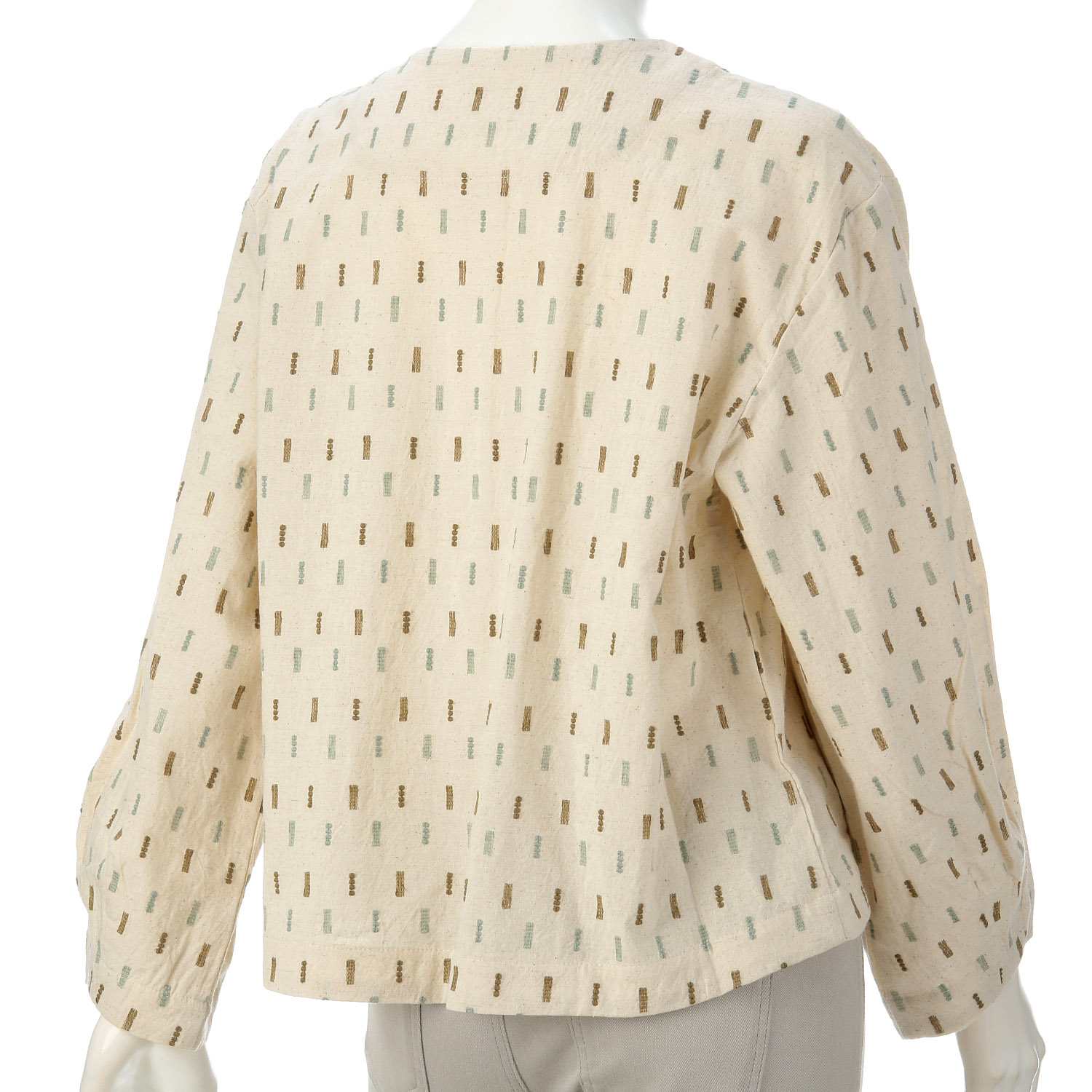 le ciel  ダンガリーマルトシカク刺繍ジャケット - 画像5