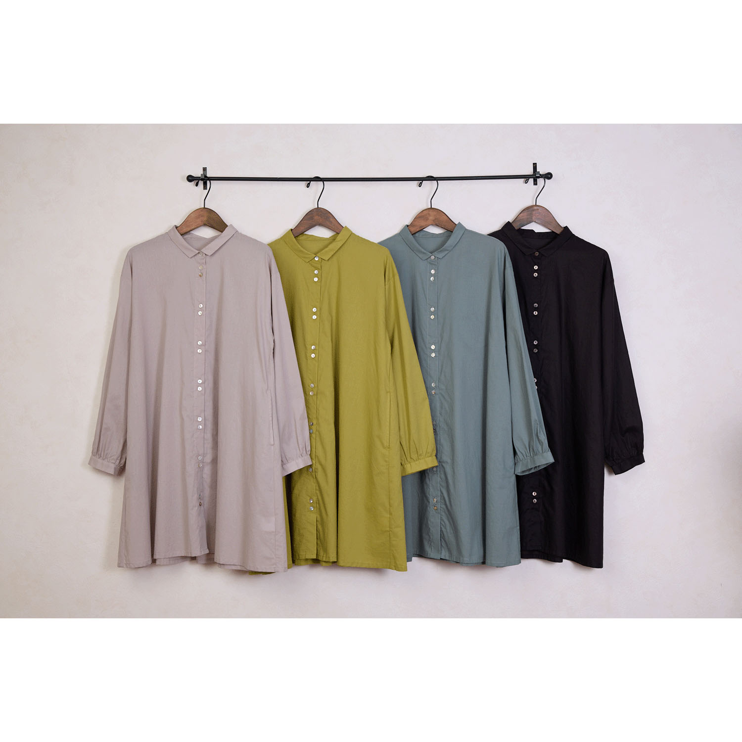 le ciel  コットンローンチュニックワンピース - 画像2