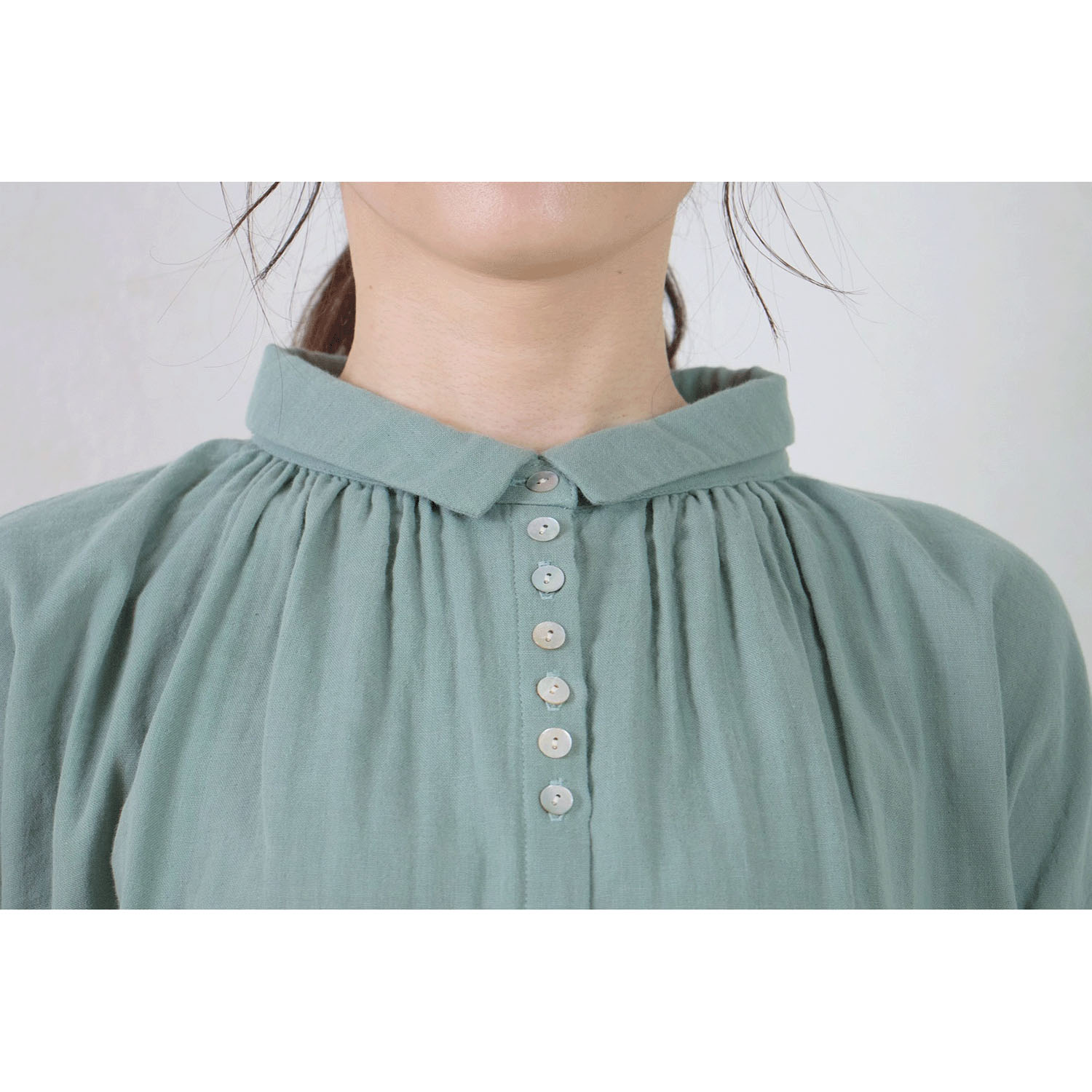 le ciel コットンガーゼブラウス - 画像8