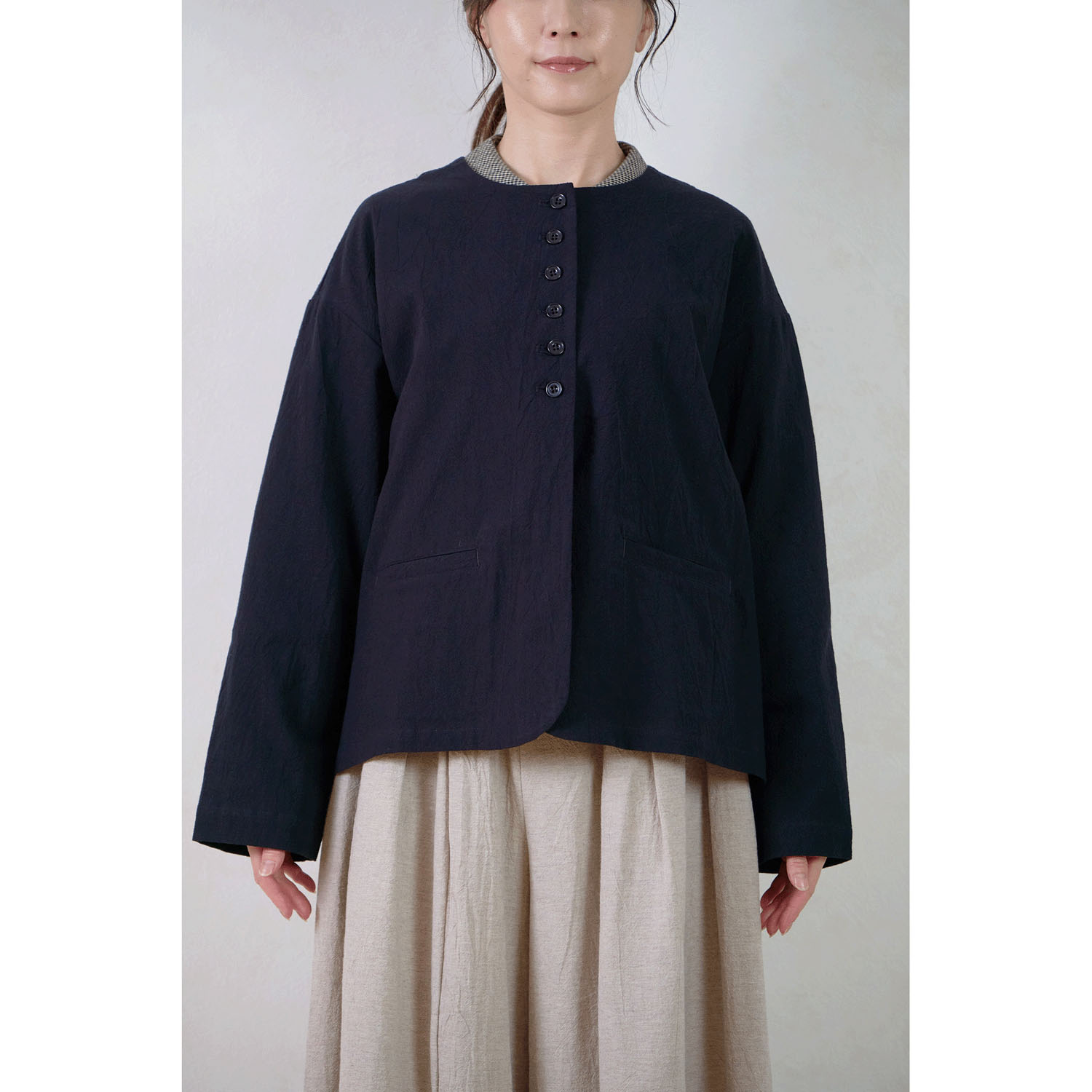 le ciel コットンシャンブレージャケット