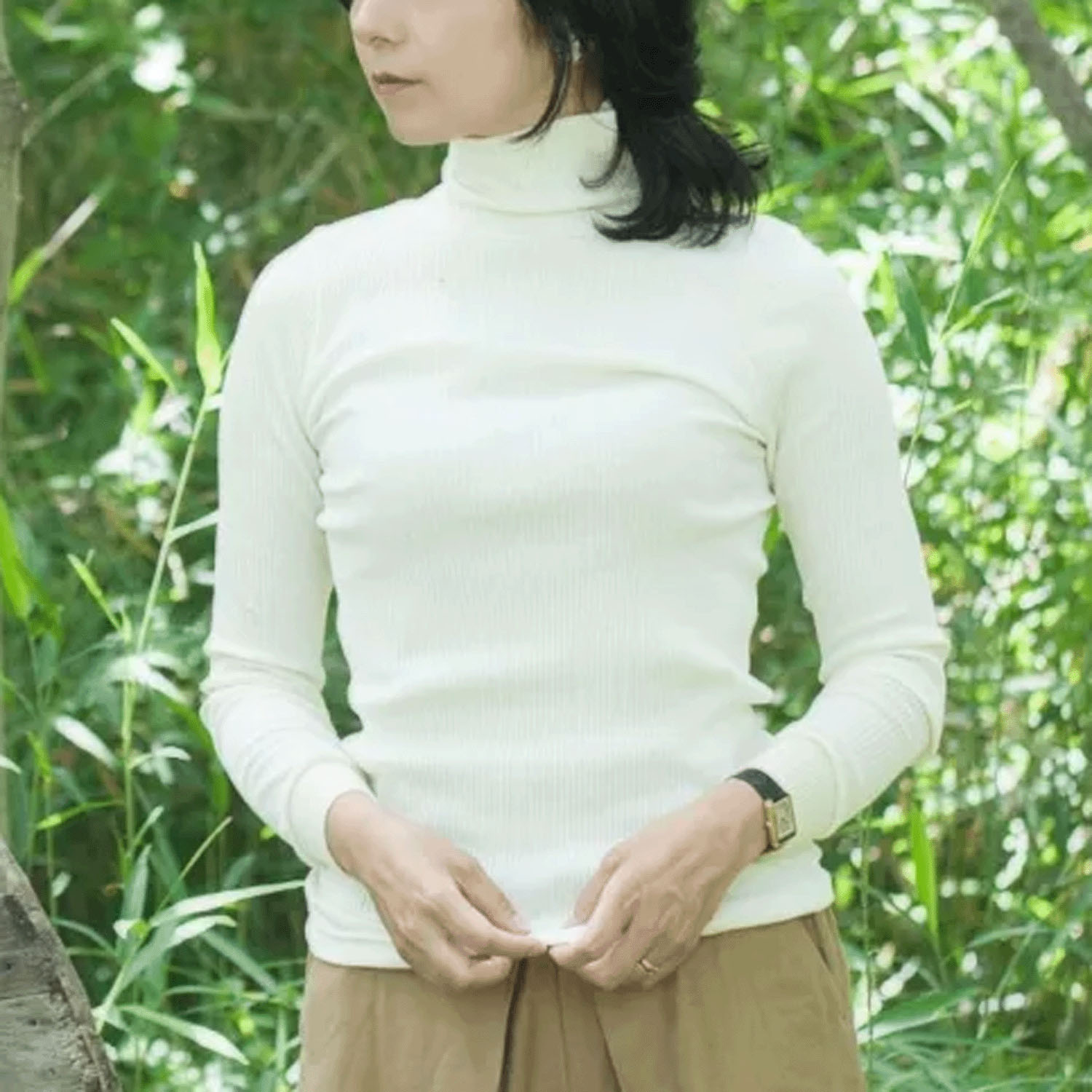 天衣無縫 コットンリブタートルネック - 画像1