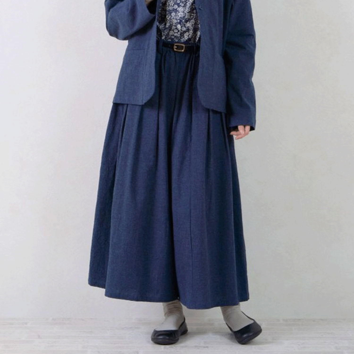 le ciel  コットンシャンブレパンツ