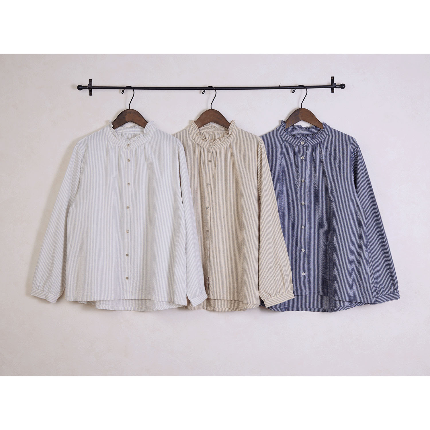 le ciel de demain コットンストライプチュニック - 画像2