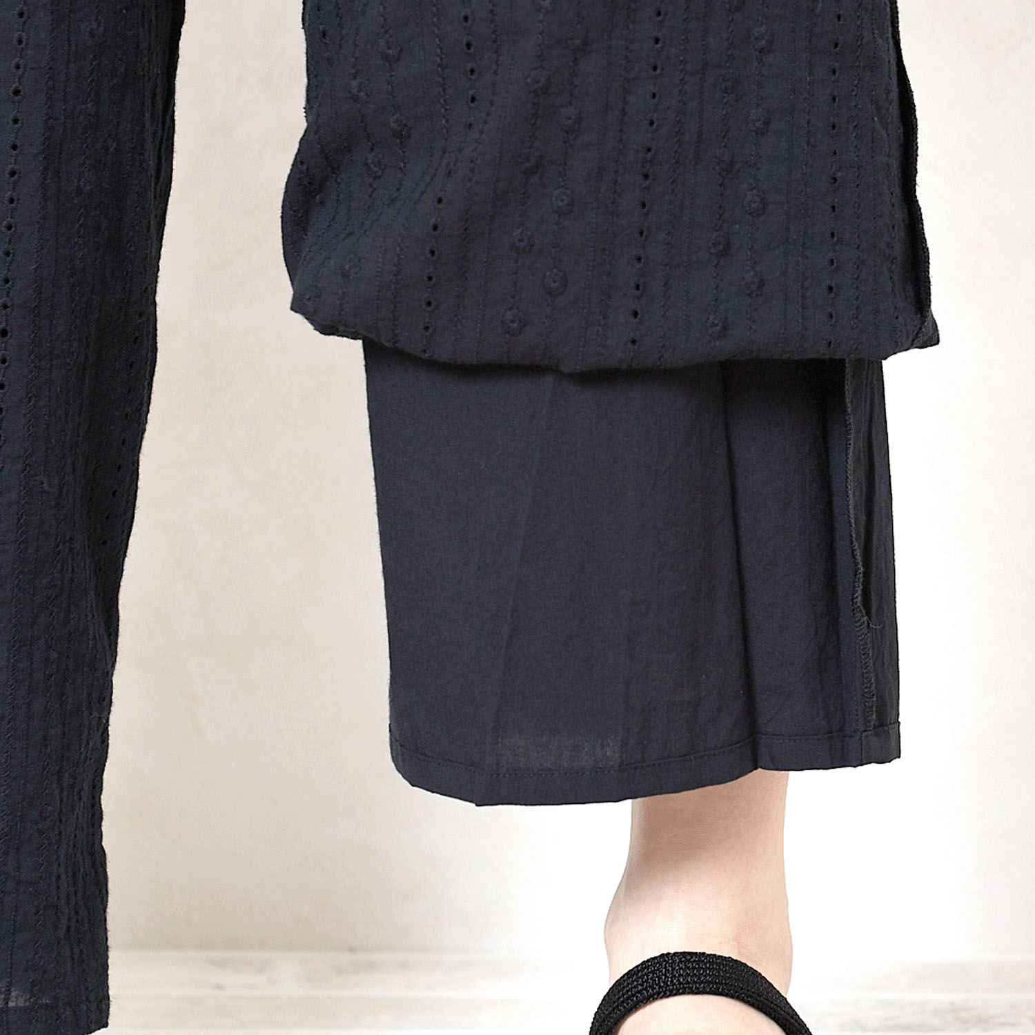 le ciel de demain コットンストライプレースパンツ - 画像11