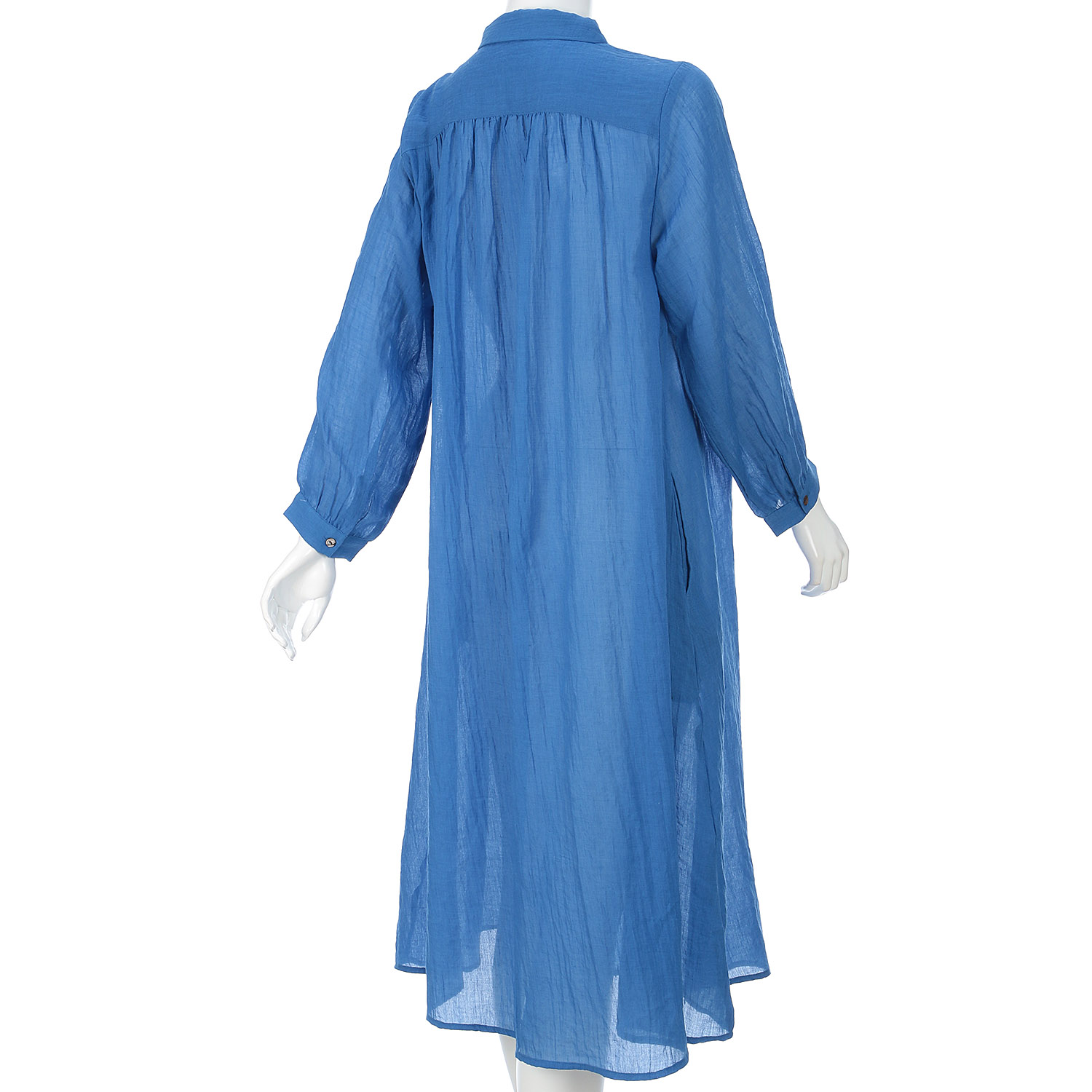 le ciel a tempsdoux 綿混ガーゼシャンブレーワンピース - 画像11