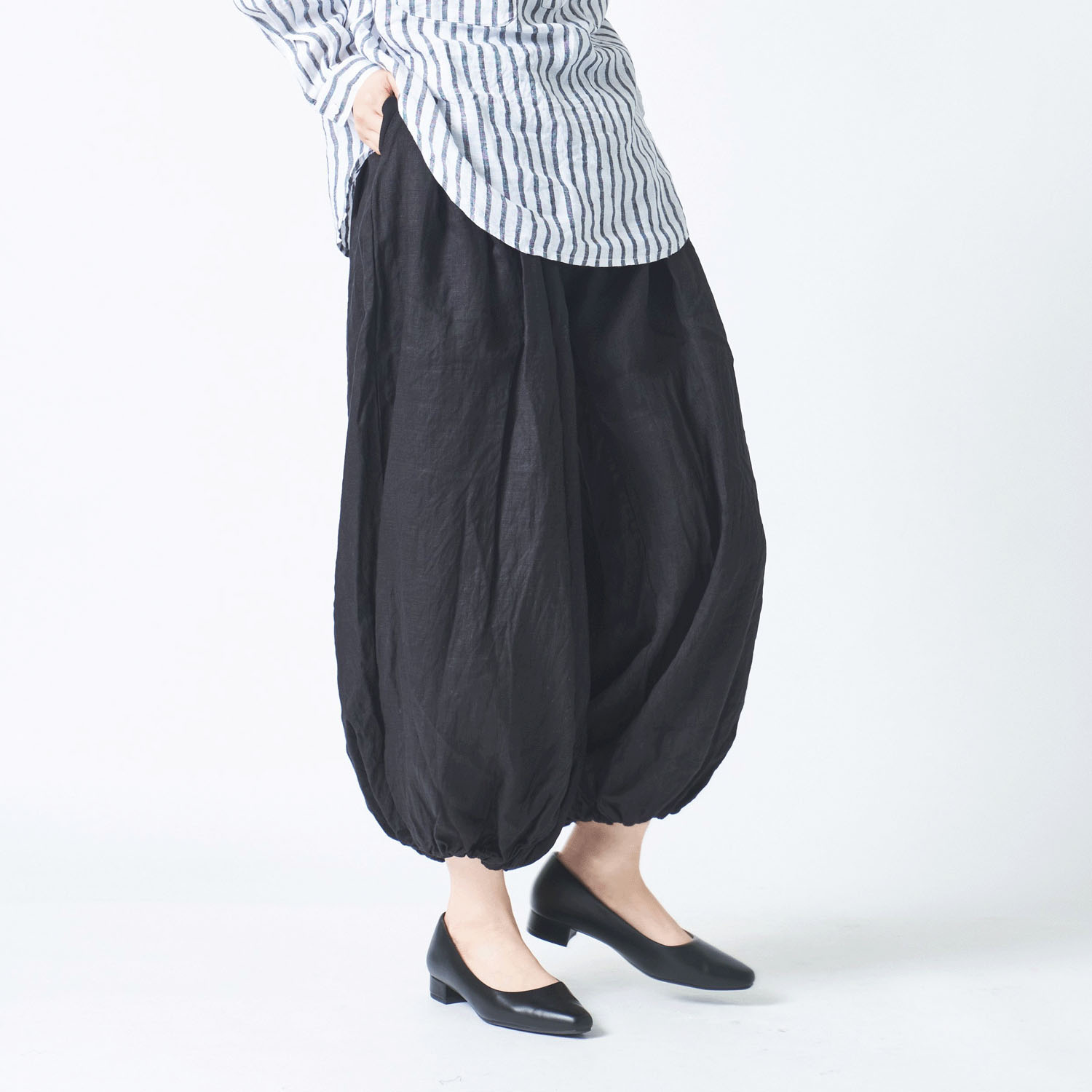 ubasoku 裾ゴムボリュームパンツ - 画像1