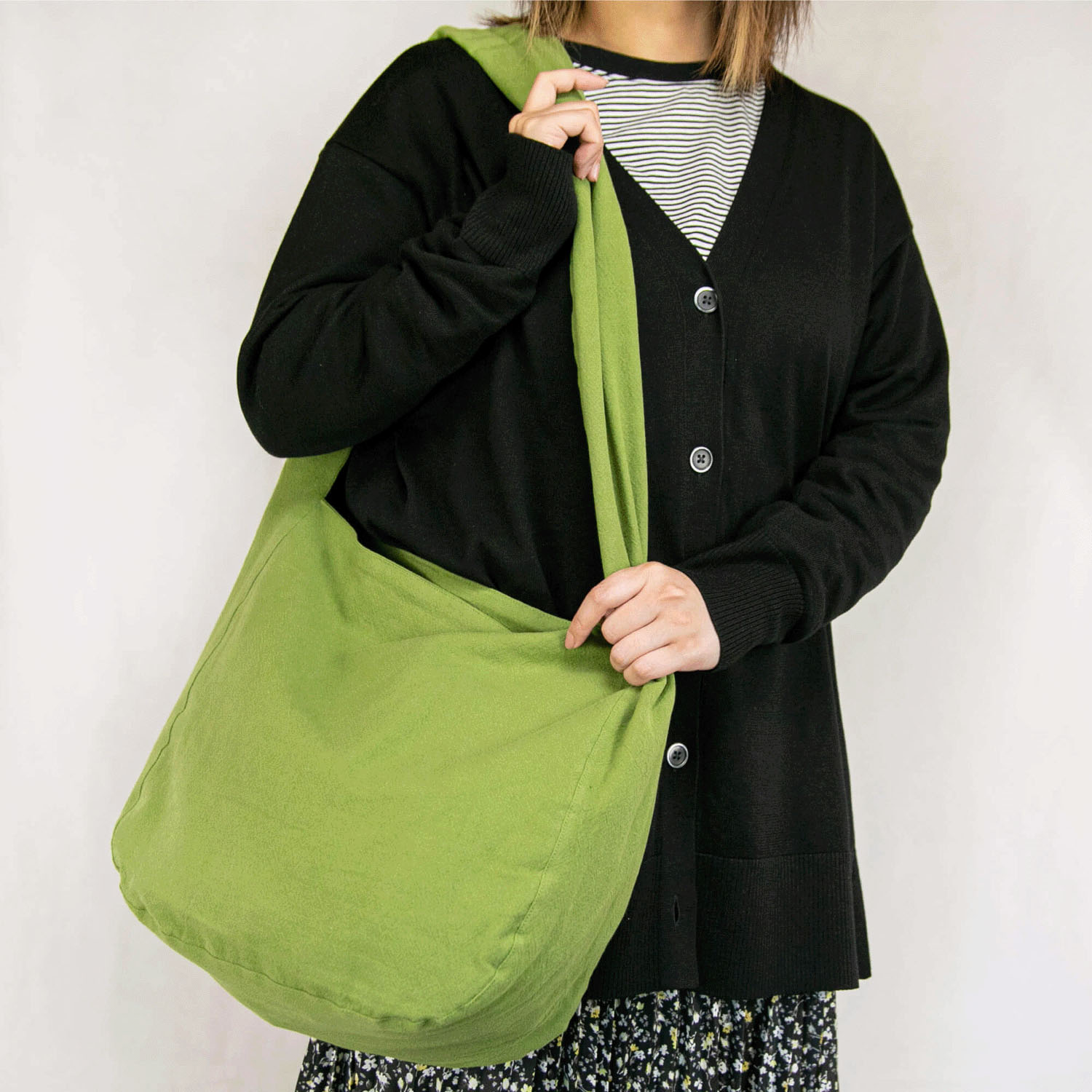 HUMMING BIRD ウォッシュドコットンショルダーバッグ