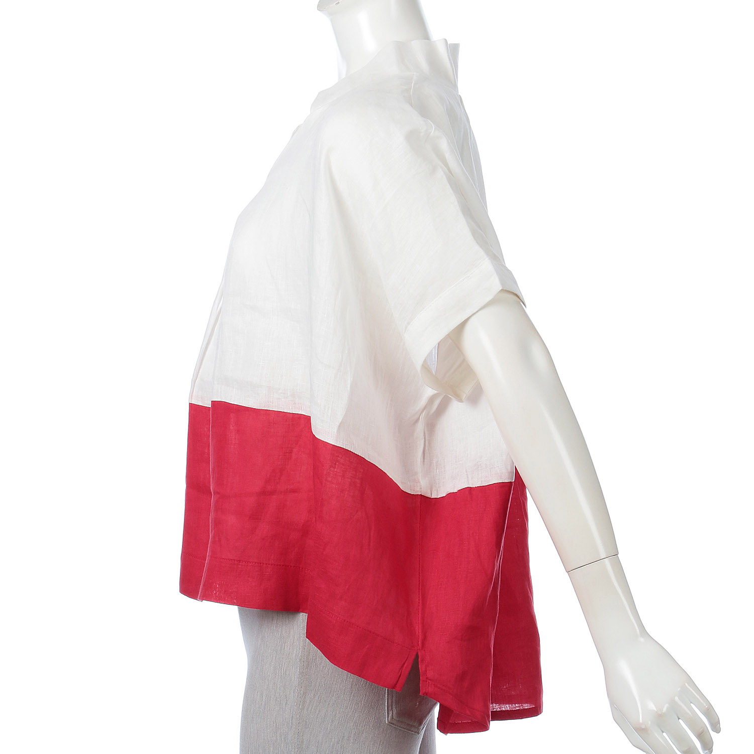 AUG バイカラーブラウス - 画像5