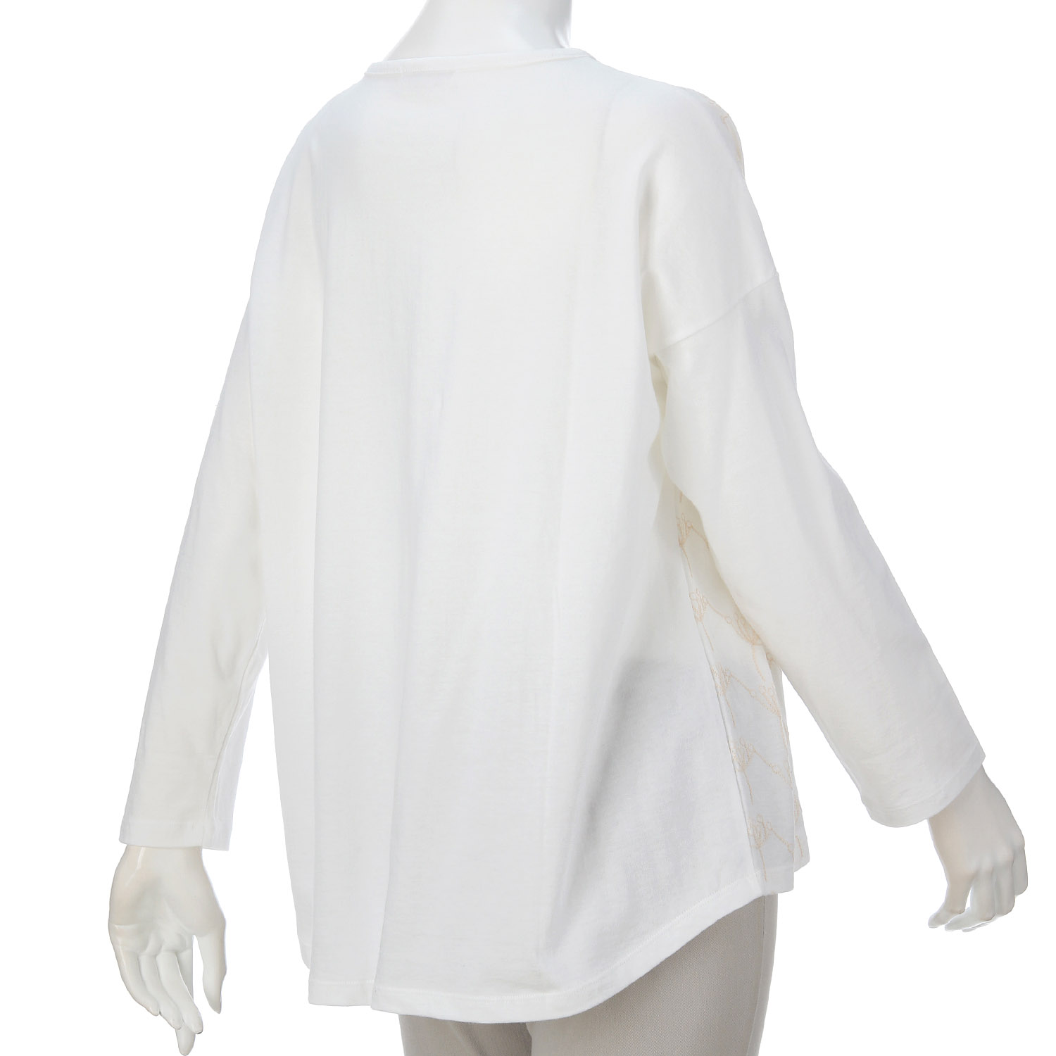 homeworking 30天竺刺繍ボートネックプルオーバー - 画像3