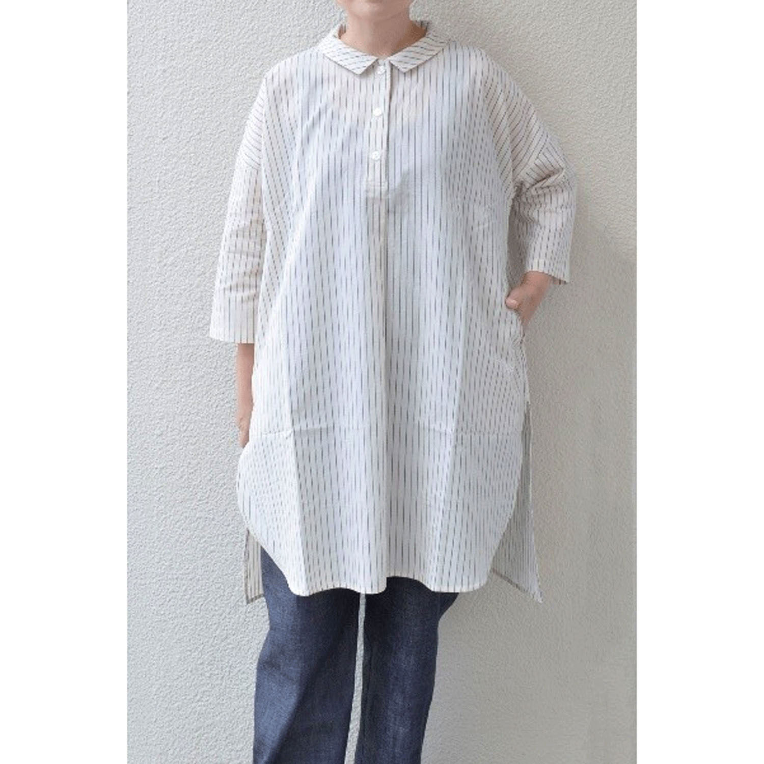 homeworking 8部袖ロングプルオーバー - 画像1