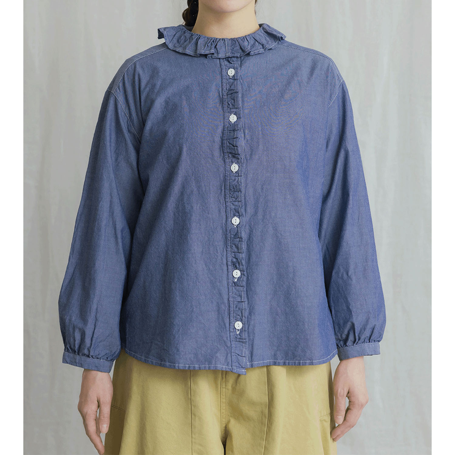 【新ブランド】VAMU フリルカラーブラウス - 画像2