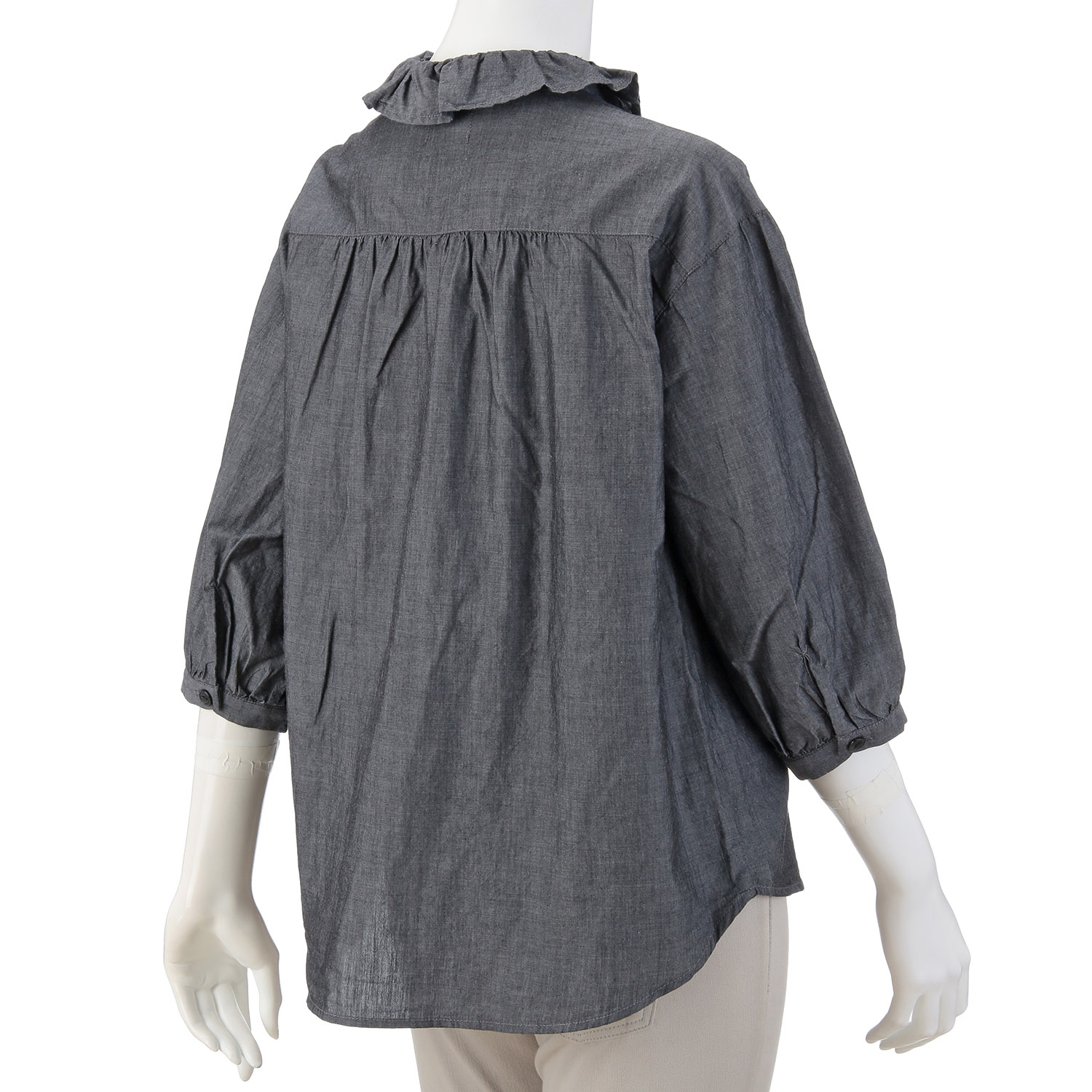 【新ブランド】VAMU フリルカラーブラウス - 画像5