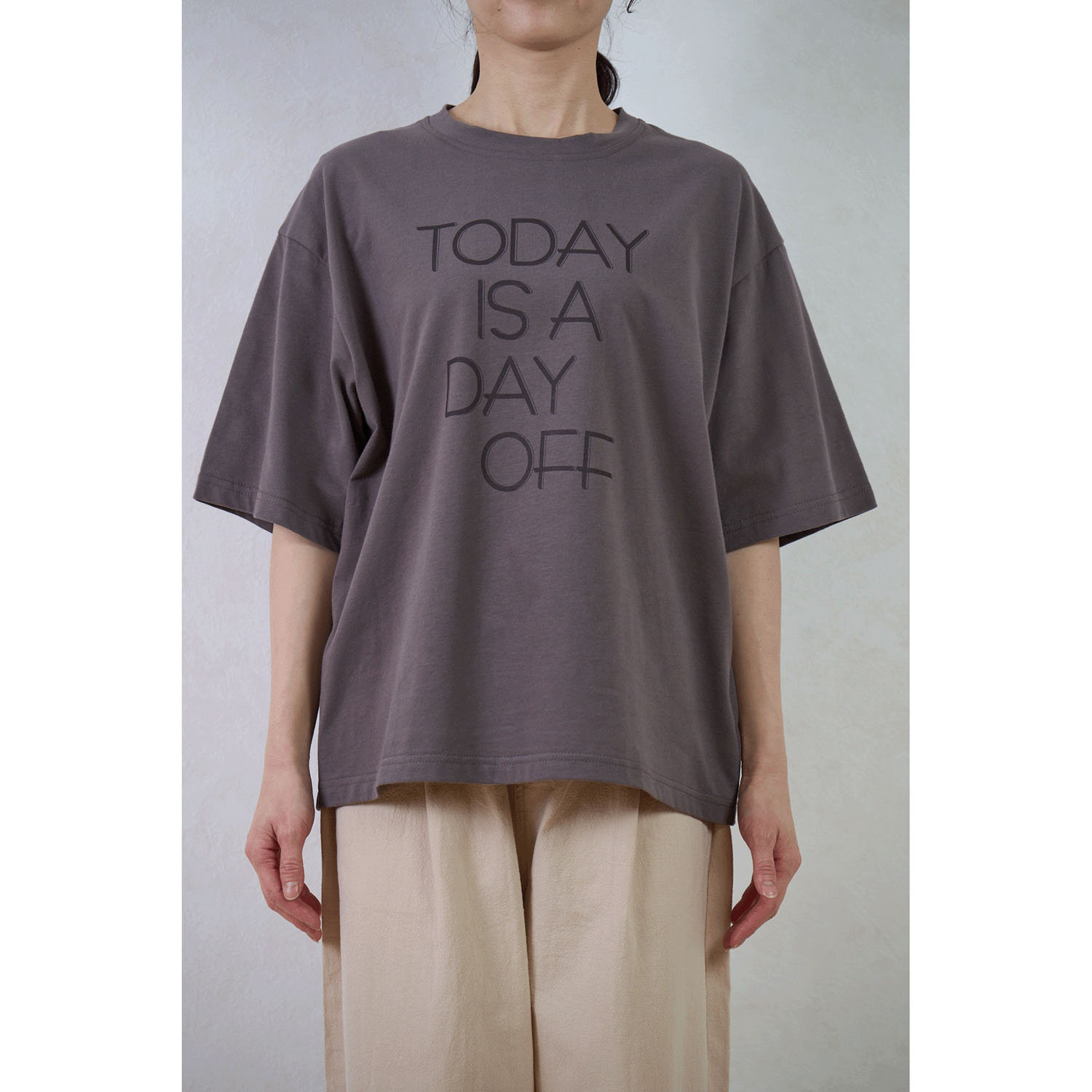 le ciel de demain ソフト天竺ロゴプリンTシャツ - 画像1