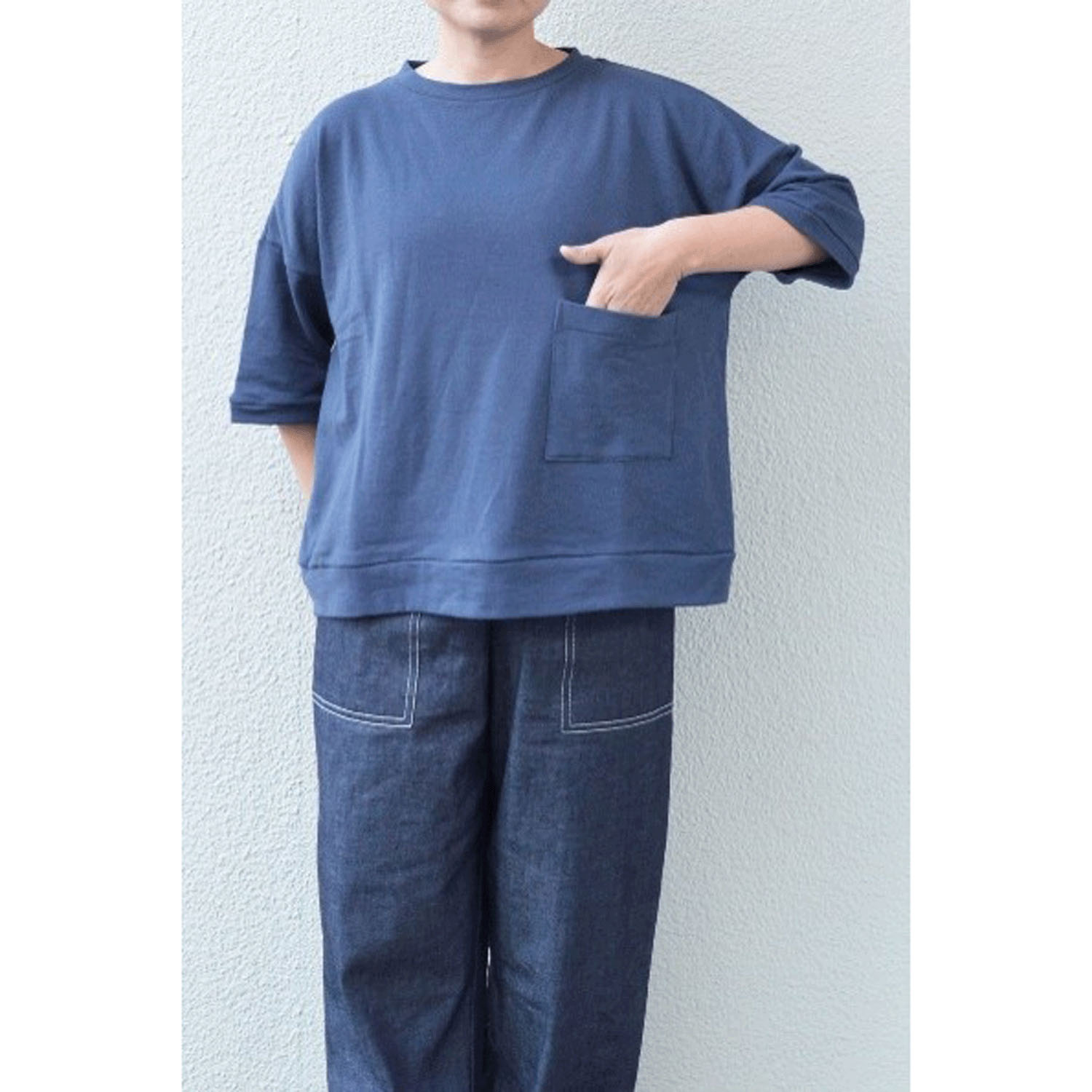 homeworking ガーゼ裏毛 ポケットプルオーバー - 画像1