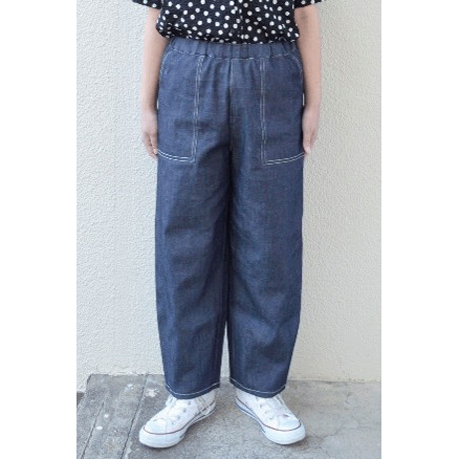 homeworking 裾ダーツパンツ