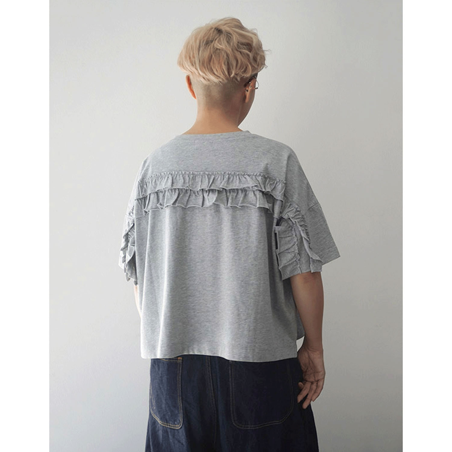 mao made BACKフリルワイドTEE - 画像2