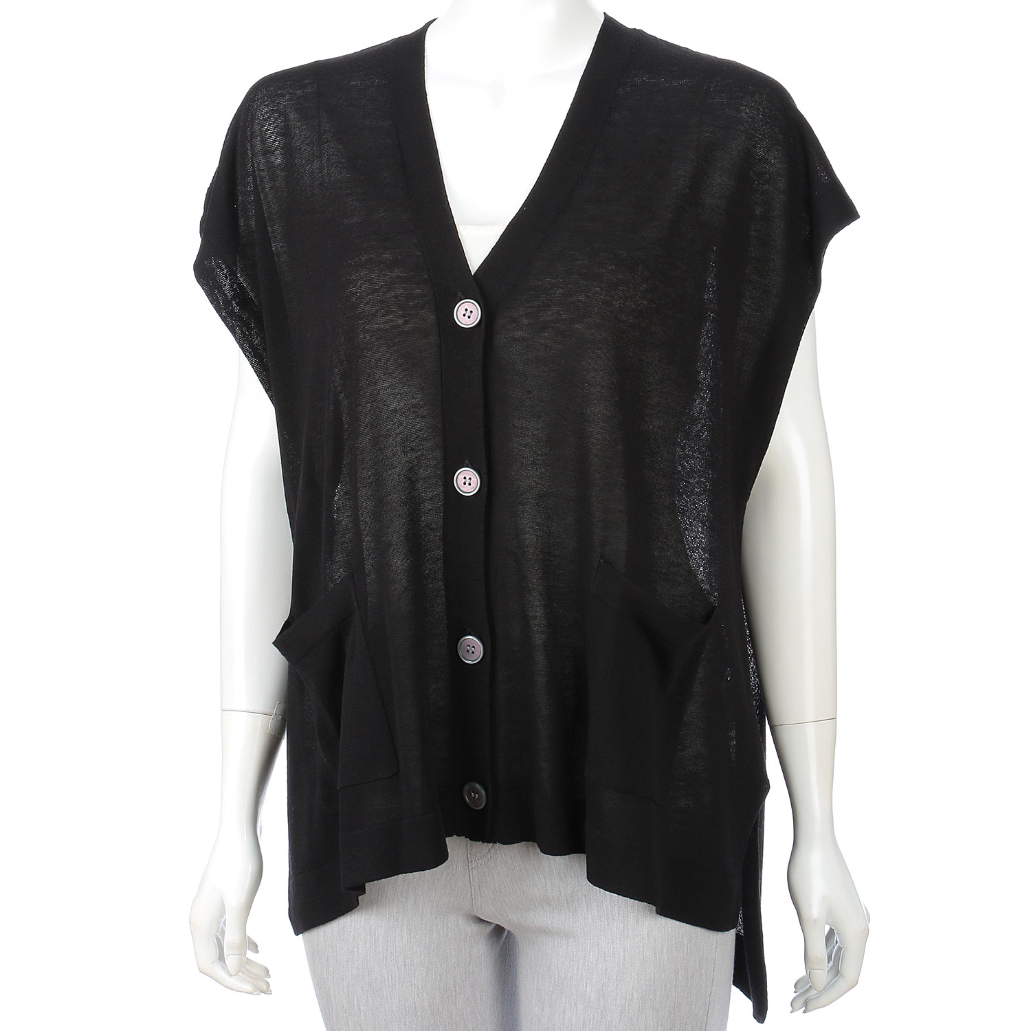 【Insta Live】mao made Vネック前あきゆったりジレ - 画像7