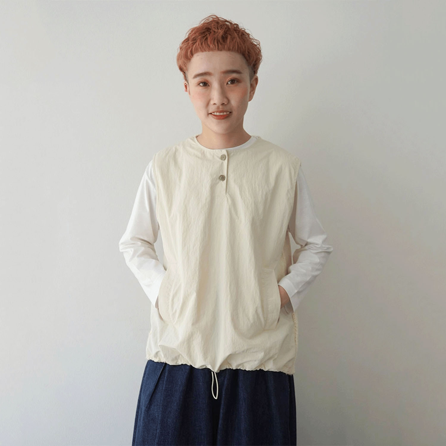 mao made BACKニットベスト - 画像4