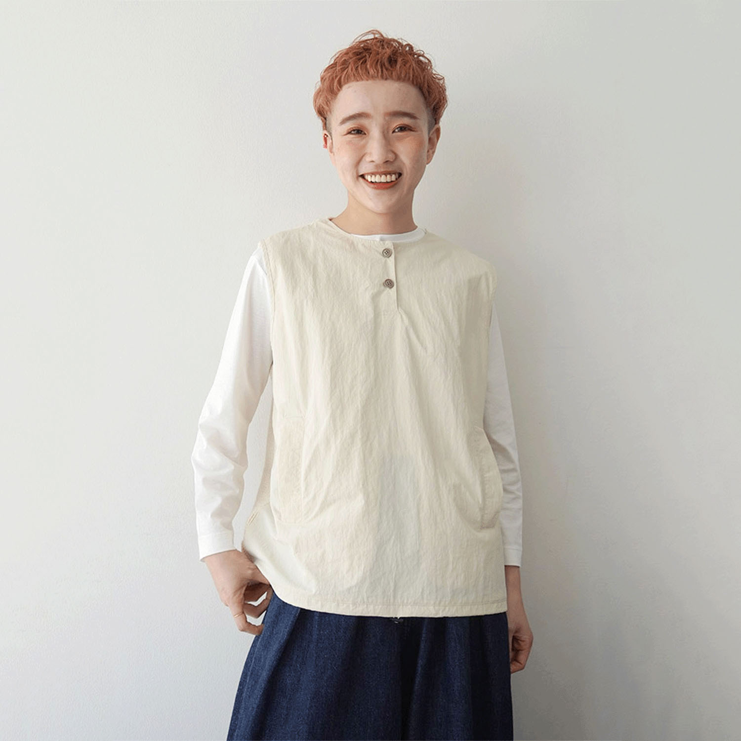 mao made BACKニットベスト - 画像7