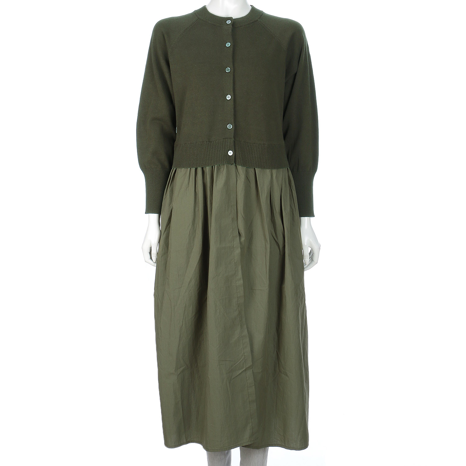 mao made 異素材切替2WAYロングカーディガン - 画像12