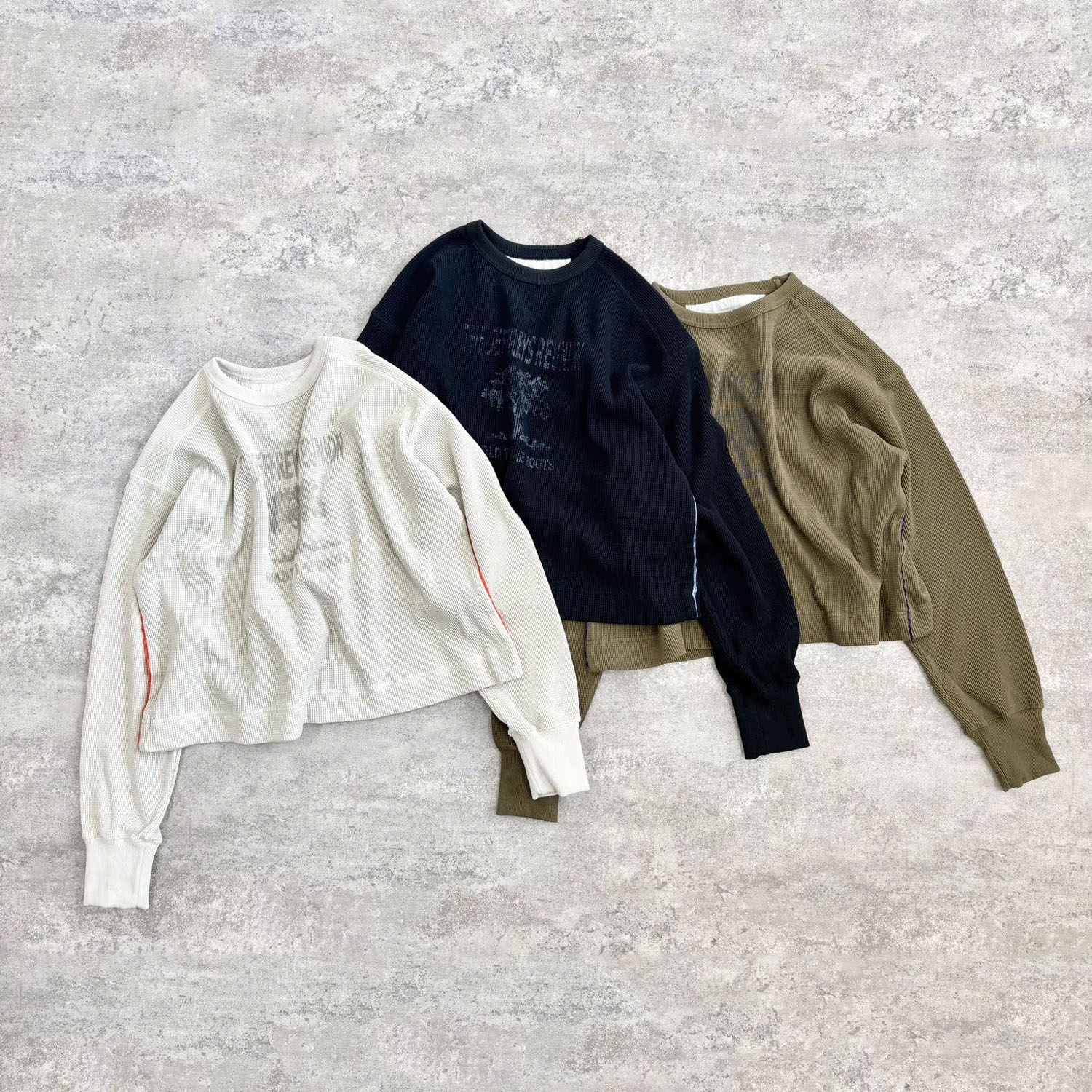 【Insta Live】alee ワッフルプリントT - 画像2