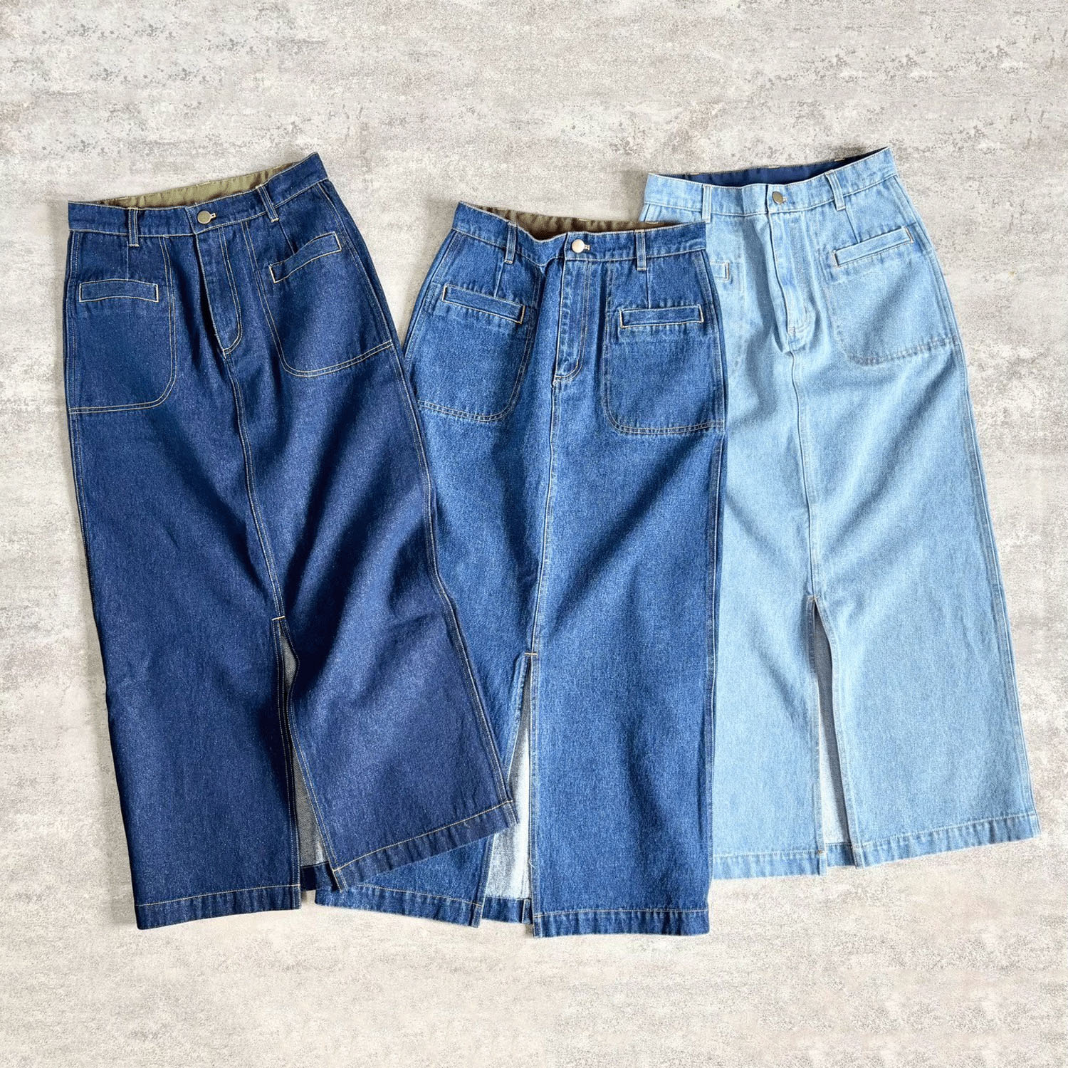 【Insta Live】alee デニムロングスカート - 画像2