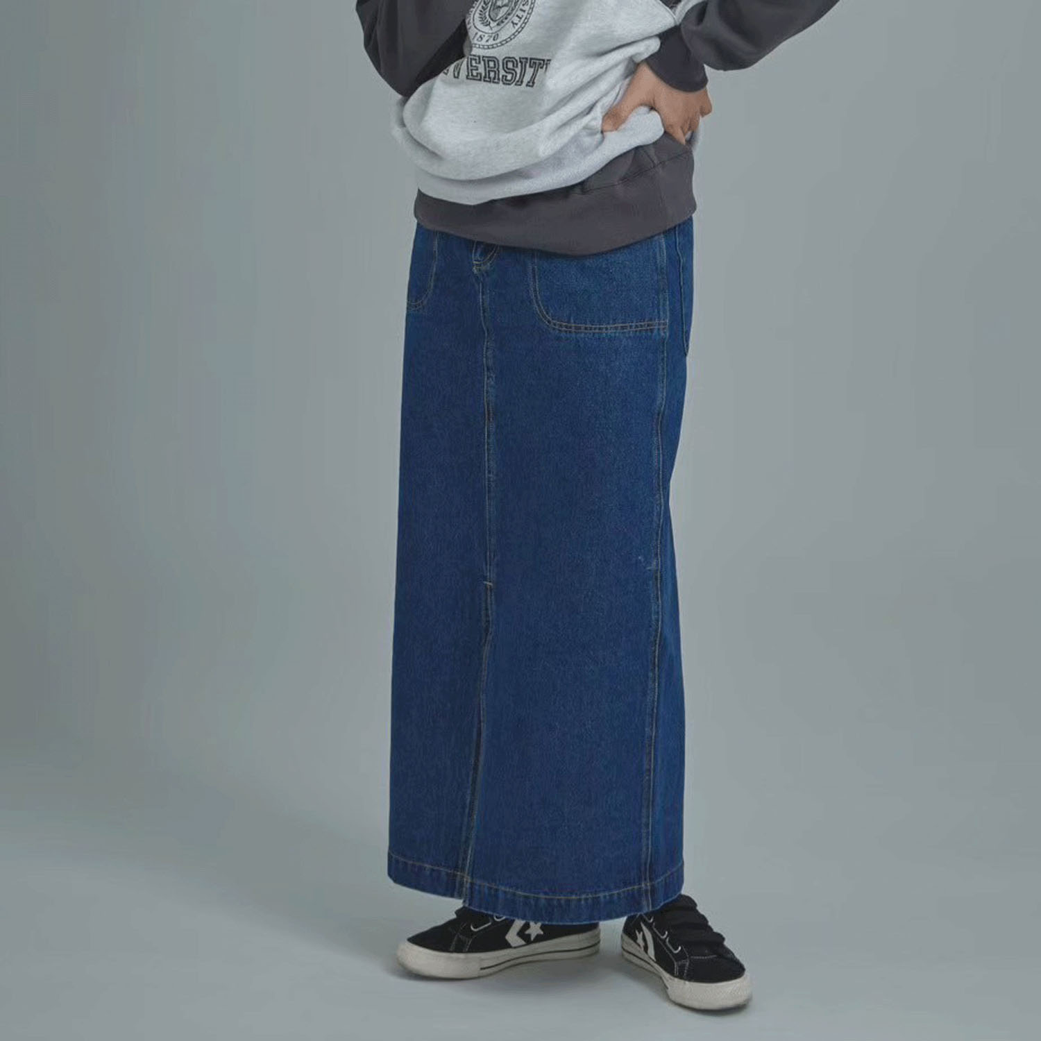 【Insta Live】alee デニムロングスカート