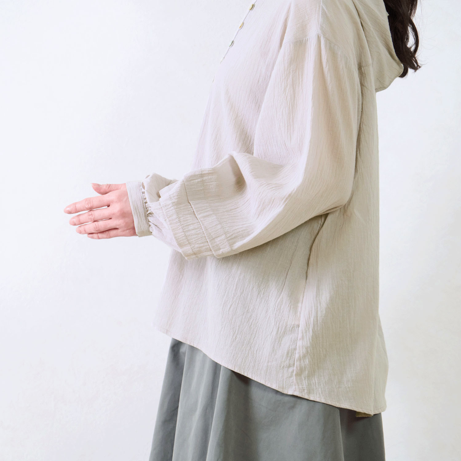 Le ciel a tempsdoux 綿クレープチュニック - 画像6