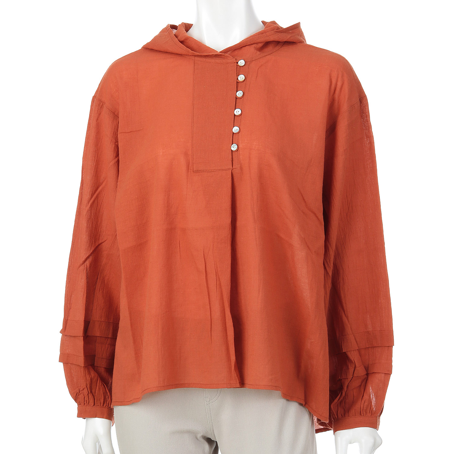 Le ciel a tempsdoux 綿クレープチュニック - 画像10