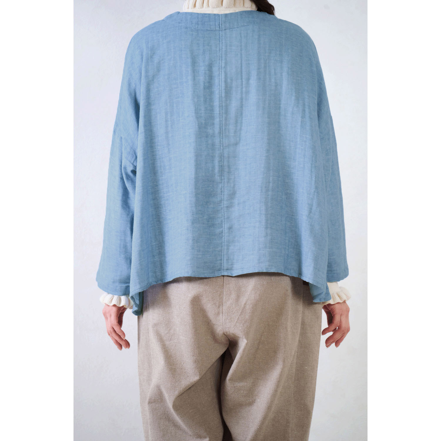 Le ciel a tempsdoux ガーゼシャンブレーブラウス - 画像7