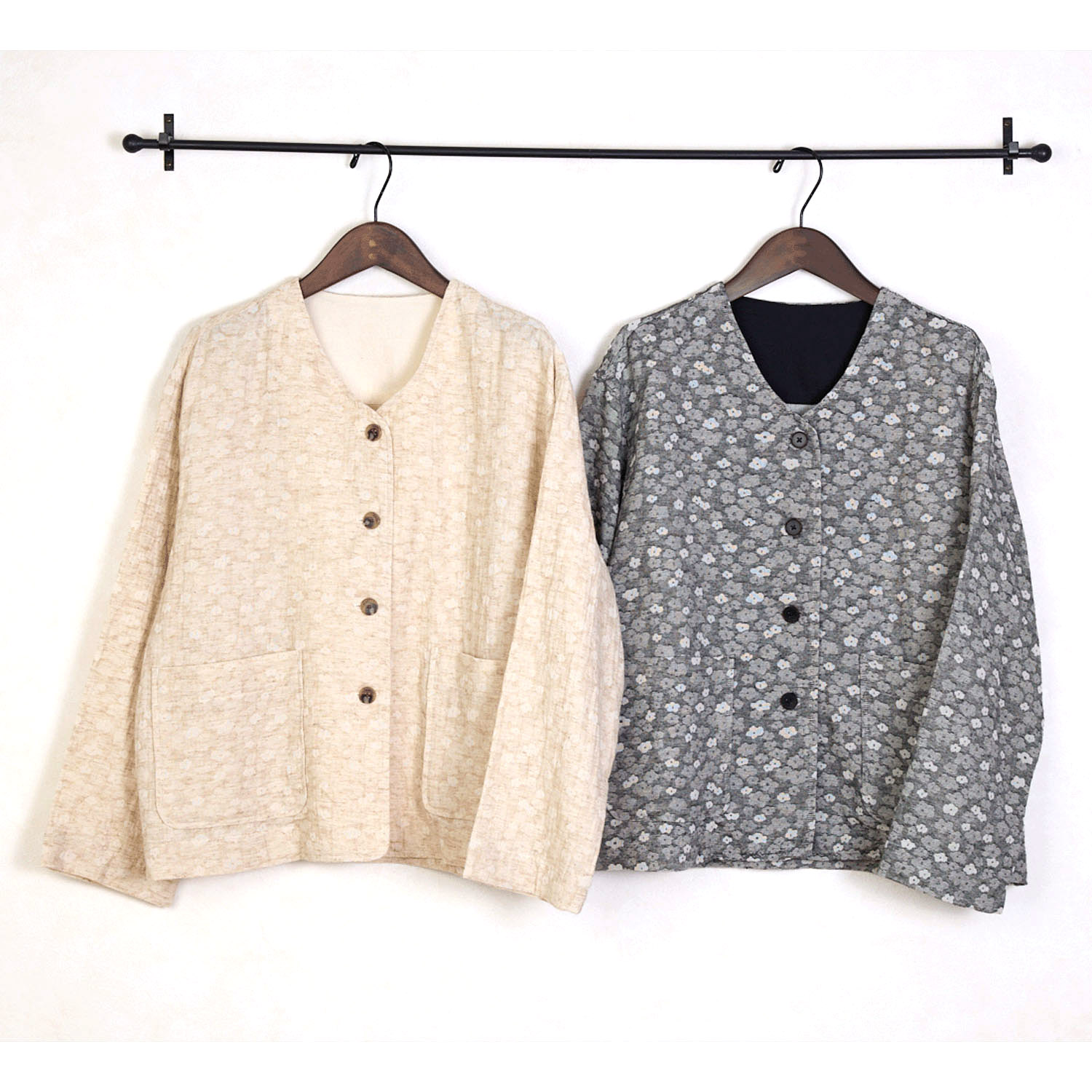 Le ciel a tempsdoux ガーゼ小花柄カーディガン - 画像2