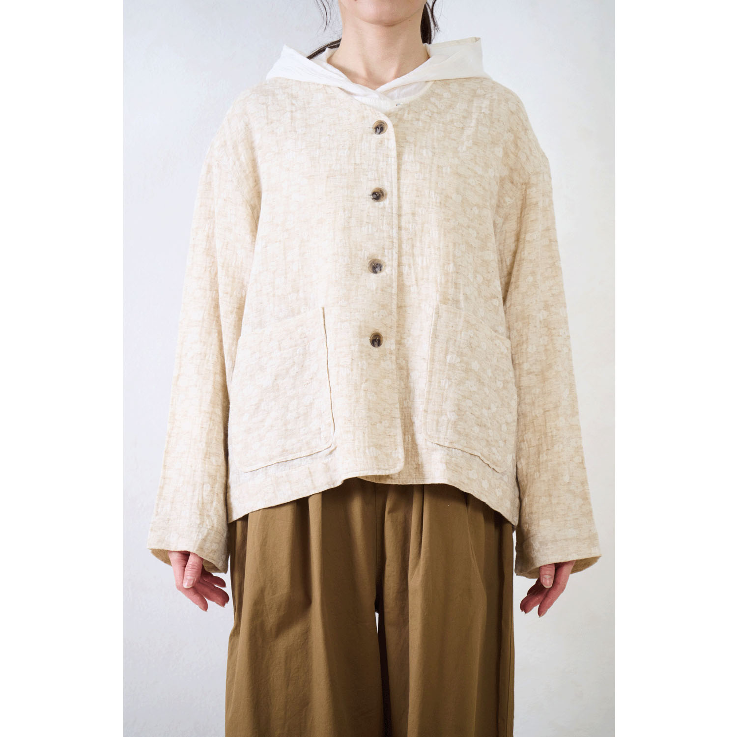 Le ciel a tempsdoux ガーゼ小花柄カーディガン - 画像4