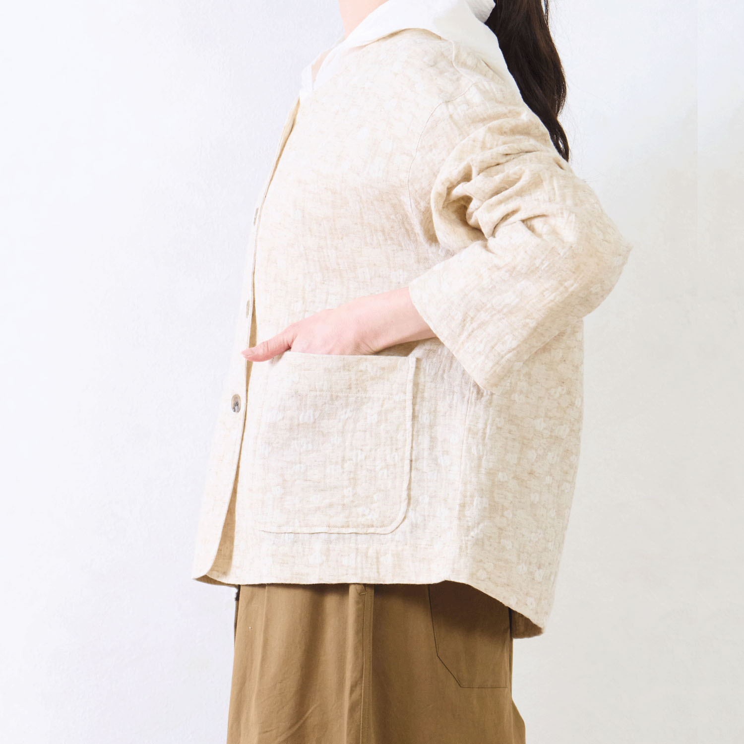 Le ciel a tempsdoux ガーゼ小花柄カーディガン - 画像7