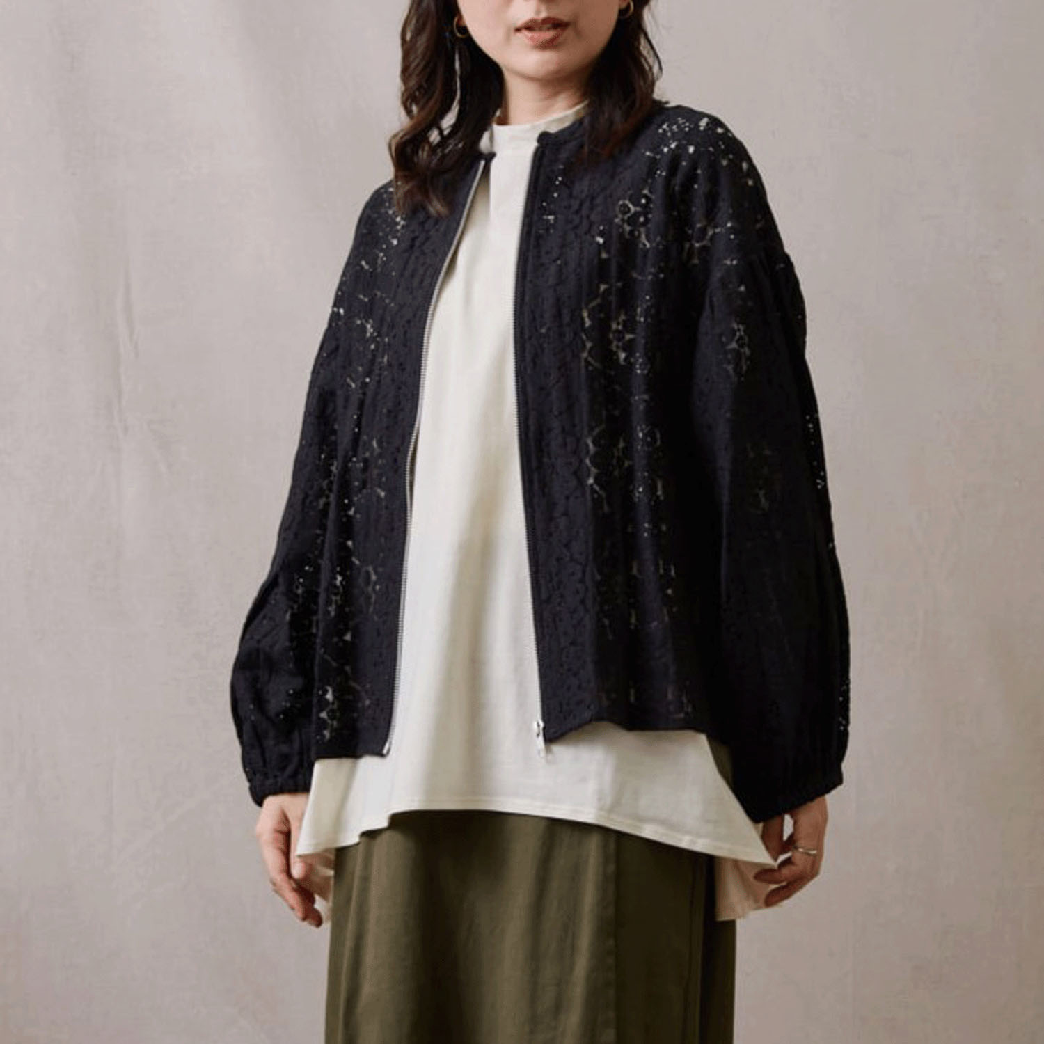 【Insta Live】teMite ボリューム袖ブルゾン