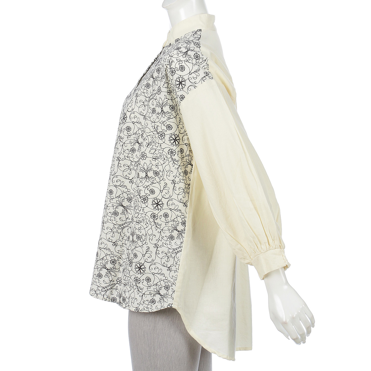 teMite フロント刺繍シャツチュニック - 画像13