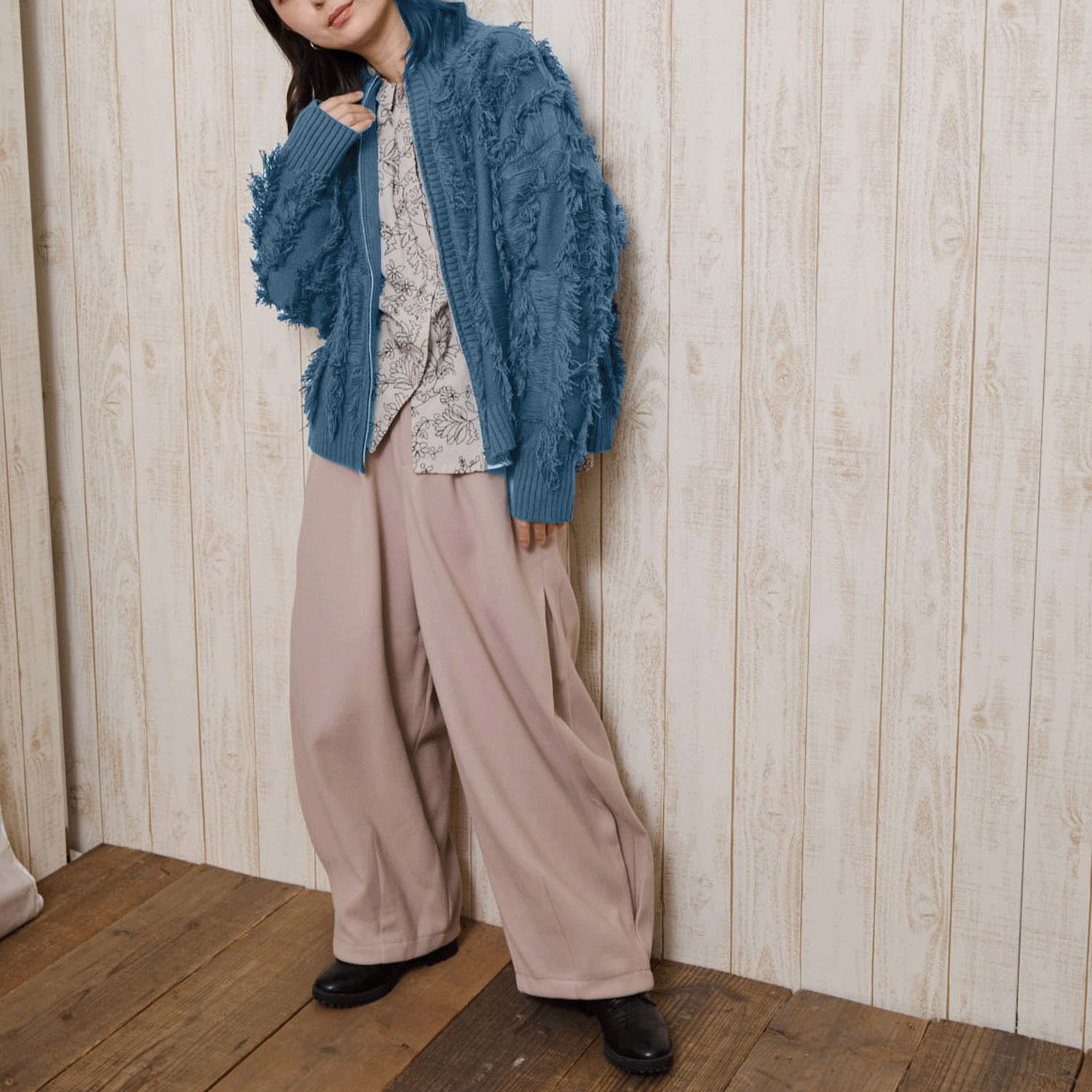 teMite フリンジニットカーディガン - 画像8