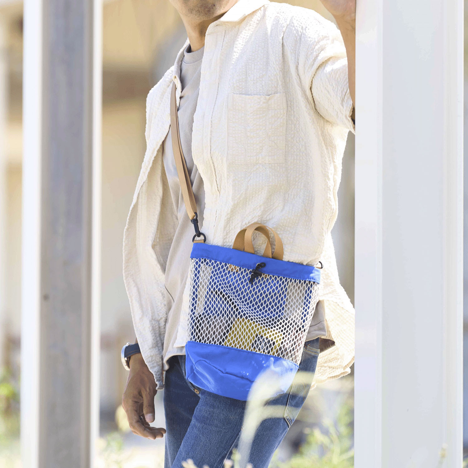 OMCC メッシュ巾着バッグ - 画像2